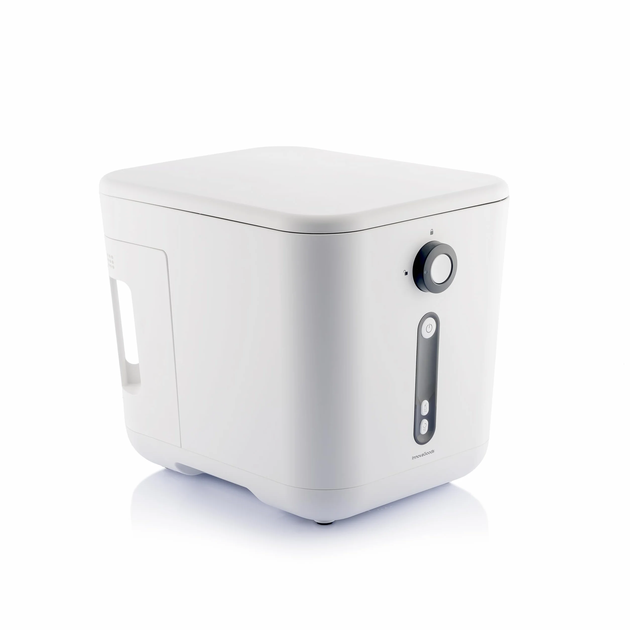 InnovaGoods® Compostador eléctrico de Cocina 3 litros con Revestimiento Antiadherente, Ideal para Reciclaje de residuos orgánicos, Cubo Basura sin Olor autolimpiador.