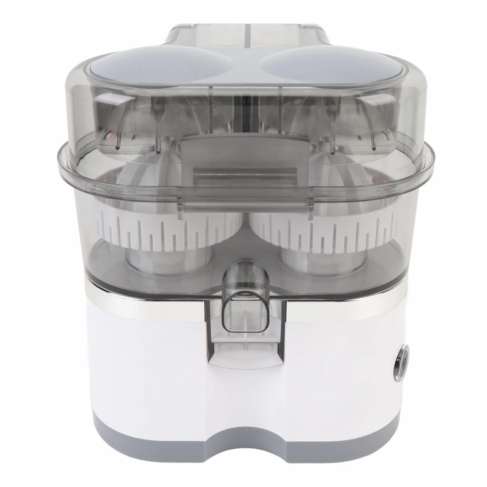 Denash Dual Head Electric Electric Citric Juicer Compact Juice -Extractor Máquina para Limones de Naranja Kiwi Grapefruit, Exprimidor Portátil para Estilo de Vida Rápido (WHITE)