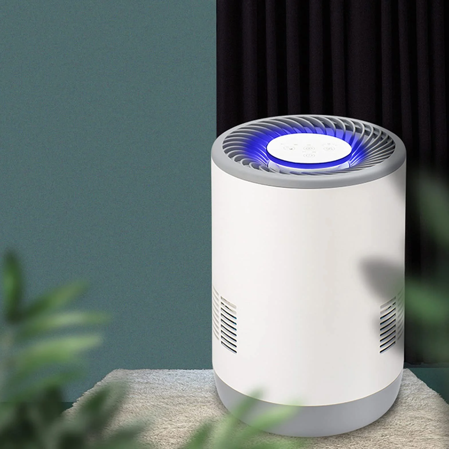 purificador de aire y humidificador Humidificador de niebla fresco, humidificadores de aire ultrasónico for bebés de dormitorio Inicio, apagado automático, Super tranquilo filtro humidificador