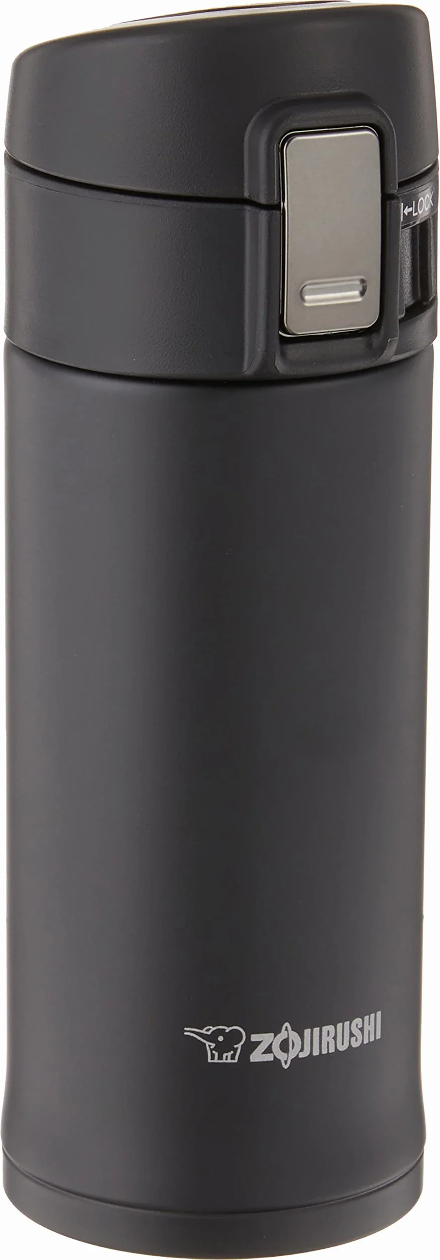 Zojirushi SM-KHE36BA 0.36-Liter Stainless Steel Travel Mug, 12-Ounce, Black by Zojirushi