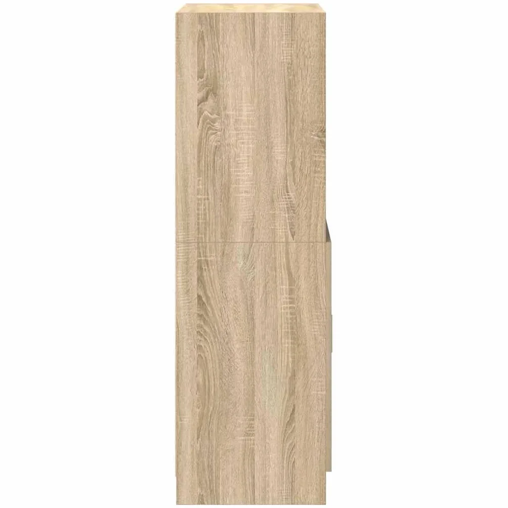 vidaXL Mueble de Cocina Madera ingeniería Roble Sonoma 57x41,5x131,5cm, aparador de Cocina, Armario de almacenaje de Cocina, aparador de almacenaje de Cocina