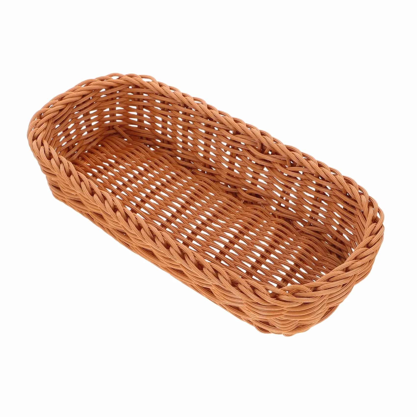 Cesta de Almacenamiento Tejida de Plástico para Cubiertos y Palillos Diseño Compacto y Ligero Color Natural Organizador Práctico para Cocina Elegante
