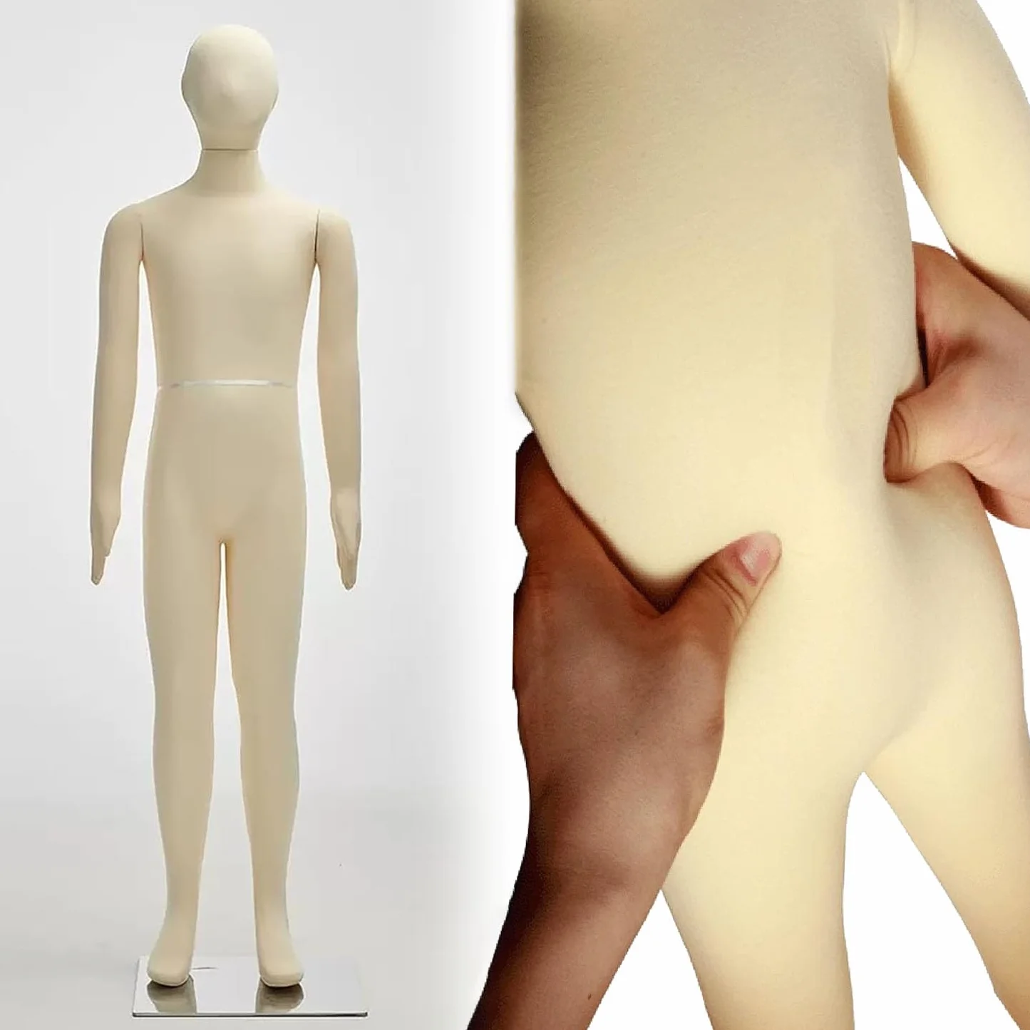 Maniqui Infantil Maniquí De Costura Para Adolescentes, Maniquí Flexible De Cuerpo Entero Para Niños Para Escaparate, Sastrería U Online Para Principiantes, Estudiantes Y Modistas(1 Year old)