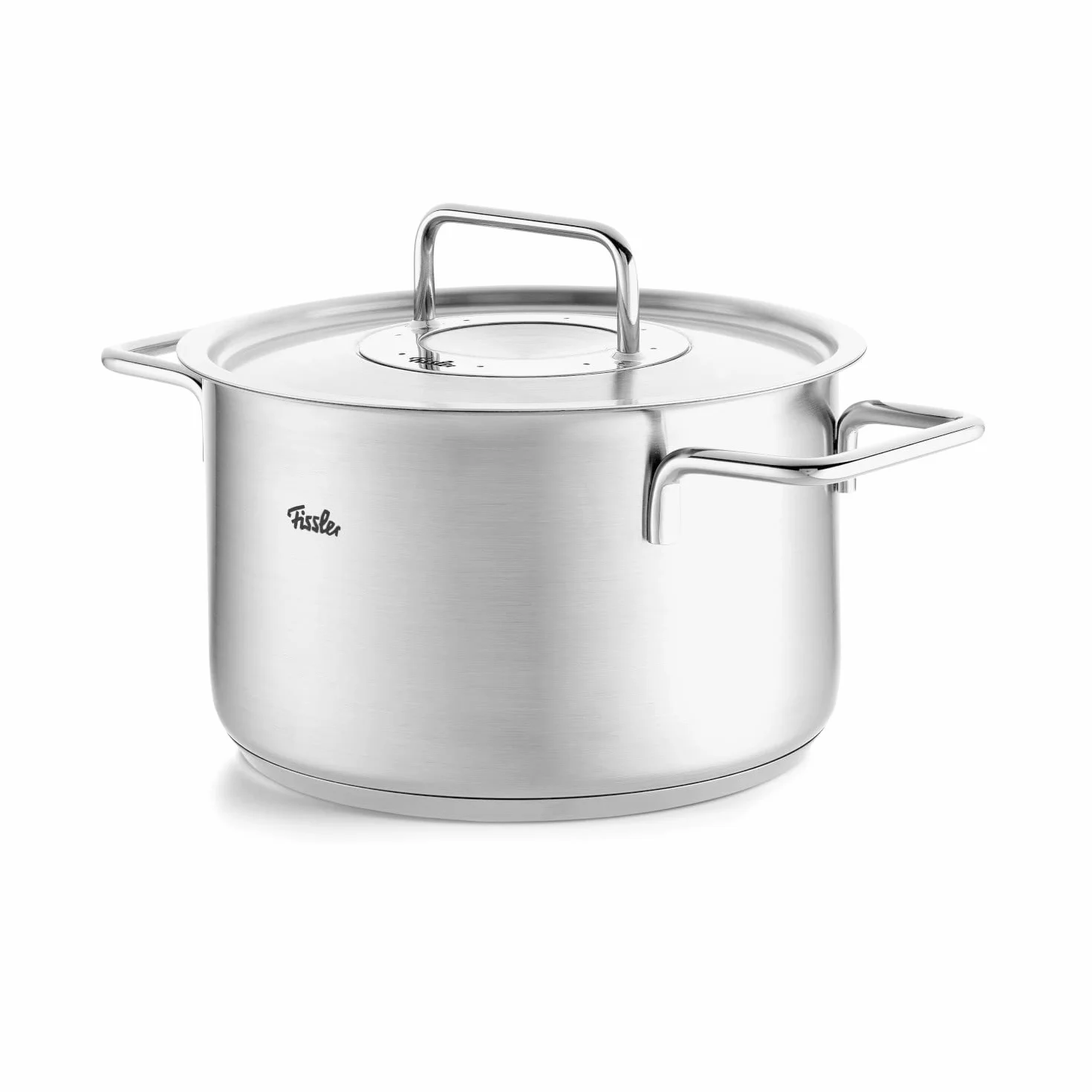 Fissler Original-Profi Collection Olla de 3,6 L y 20 cm de Diámetro, Acero Inoxidable, con Tapadera Metálica, Escala de Medición Interior, Inducción