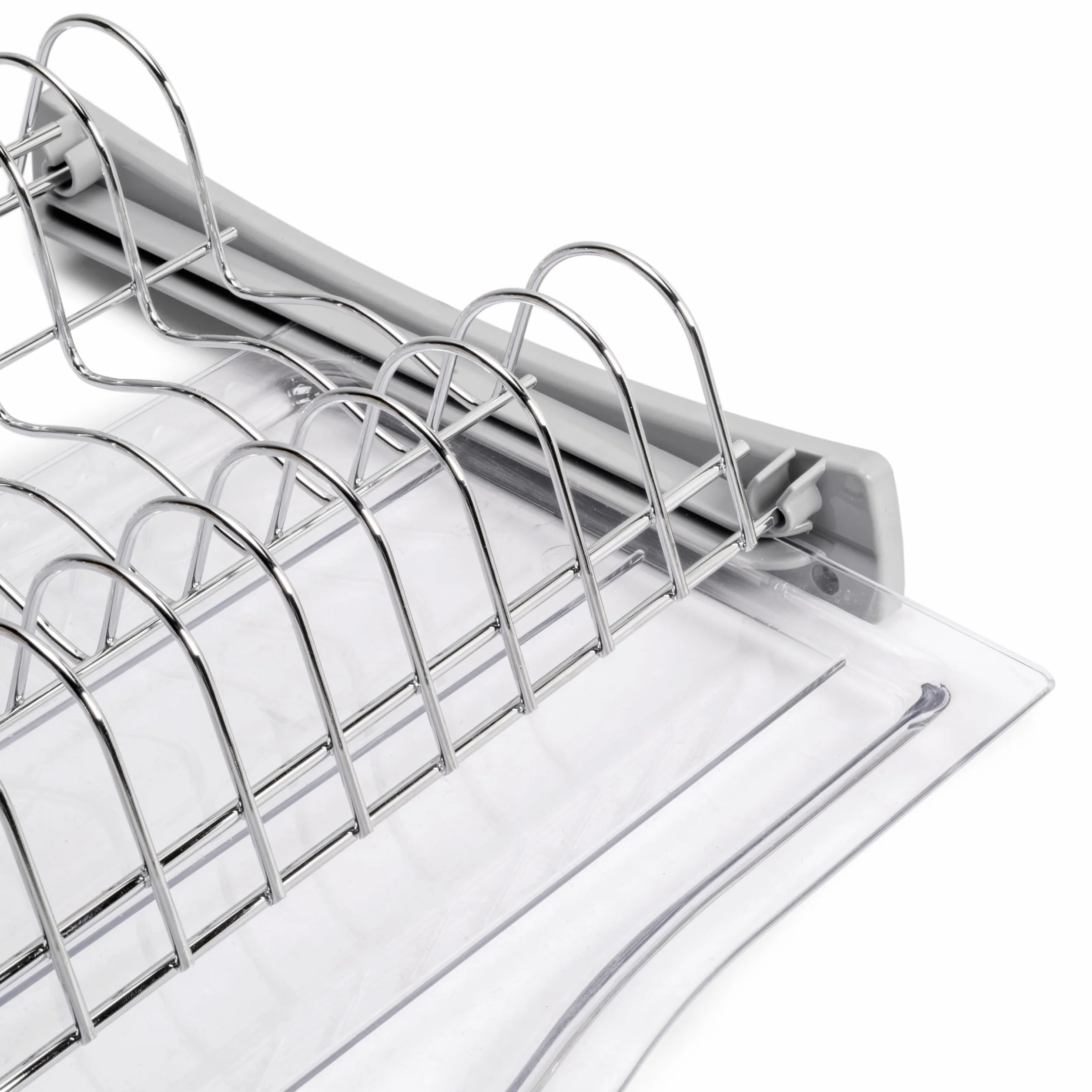 EMUCA - Escurreplatos para módulos Altos Suprastar, Escurridor de Platos y Vasos para Muebles de Cocina, Anchura Interior módulo 760-770 mm, Acero, Cromado