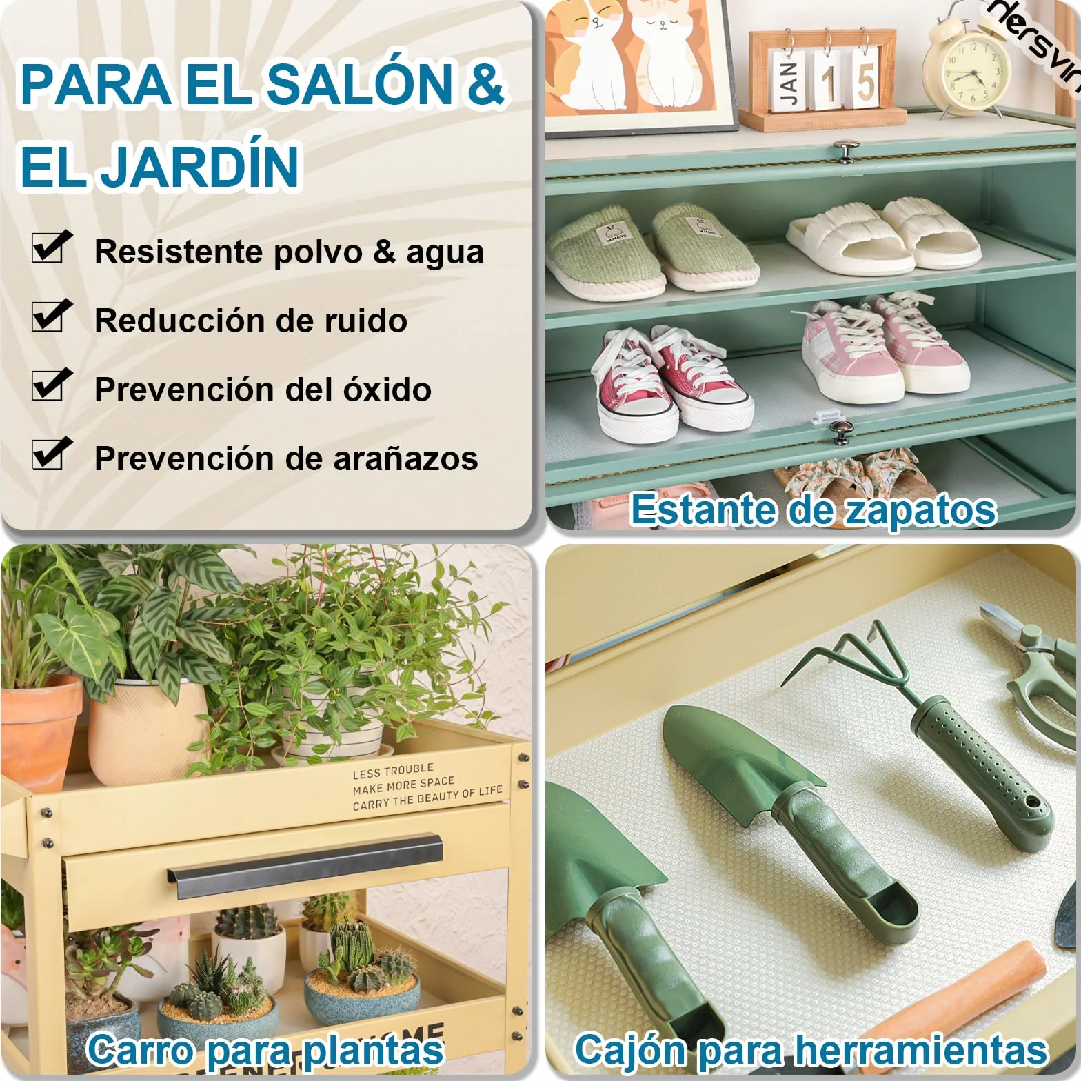 Hersvin Plastico Protector para Cocina Cajones, Alfombras Non Adhesivo EVA Cubre Encimera 50cmx600cm Transparente