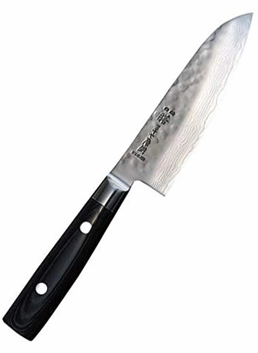 Yaxell Zen, Cuchillo de Cocina Japonés Con 37 Capas de Acero, 165 Mm