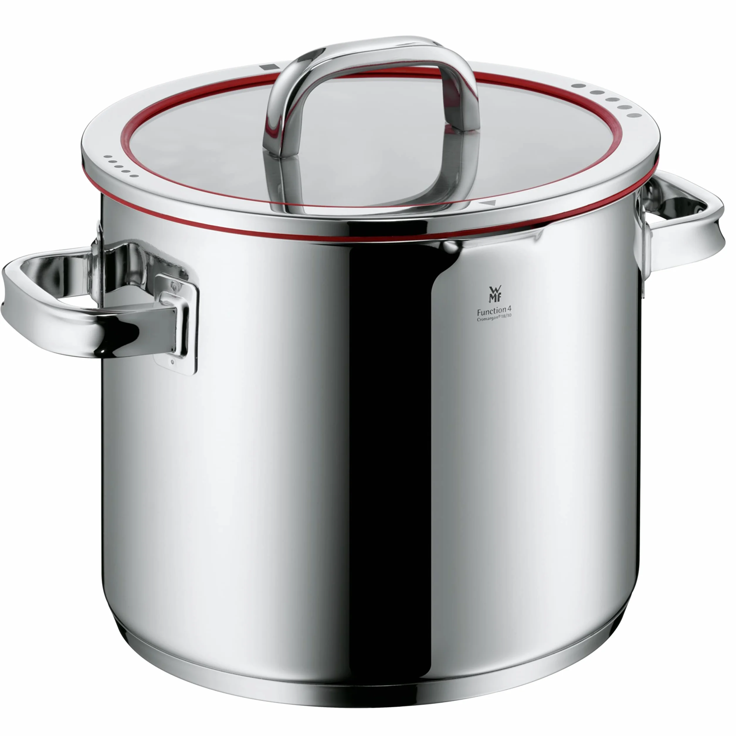 WMF Function 4 - Olla Grande de 24cm (8,8 Litros de Capacidad) con Tapa, Cromargan 18/10 Acero Inoxidable Pulido