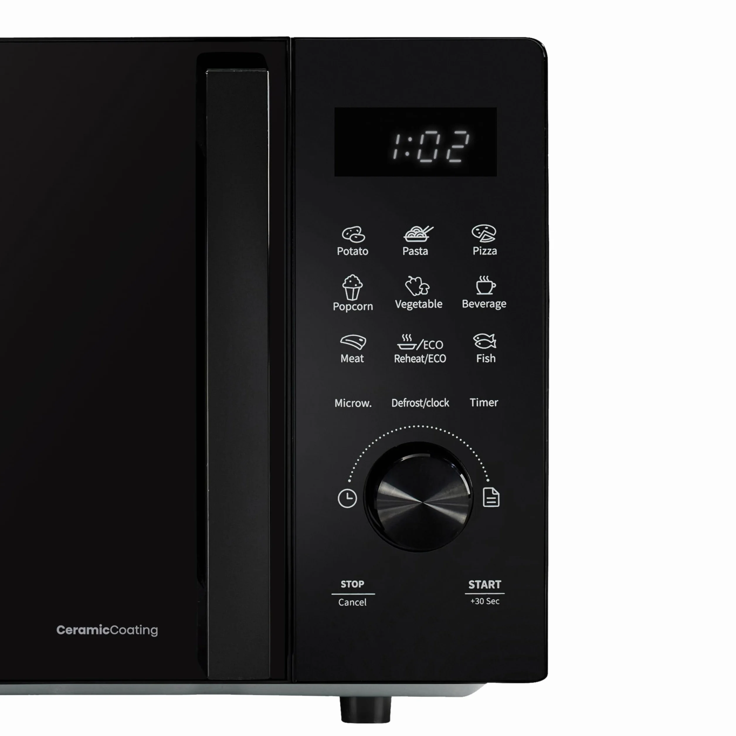 Hisense Microondas Digital con Grill 23L 800W Revestimiento Cerámico 10 Niveles de Potencia