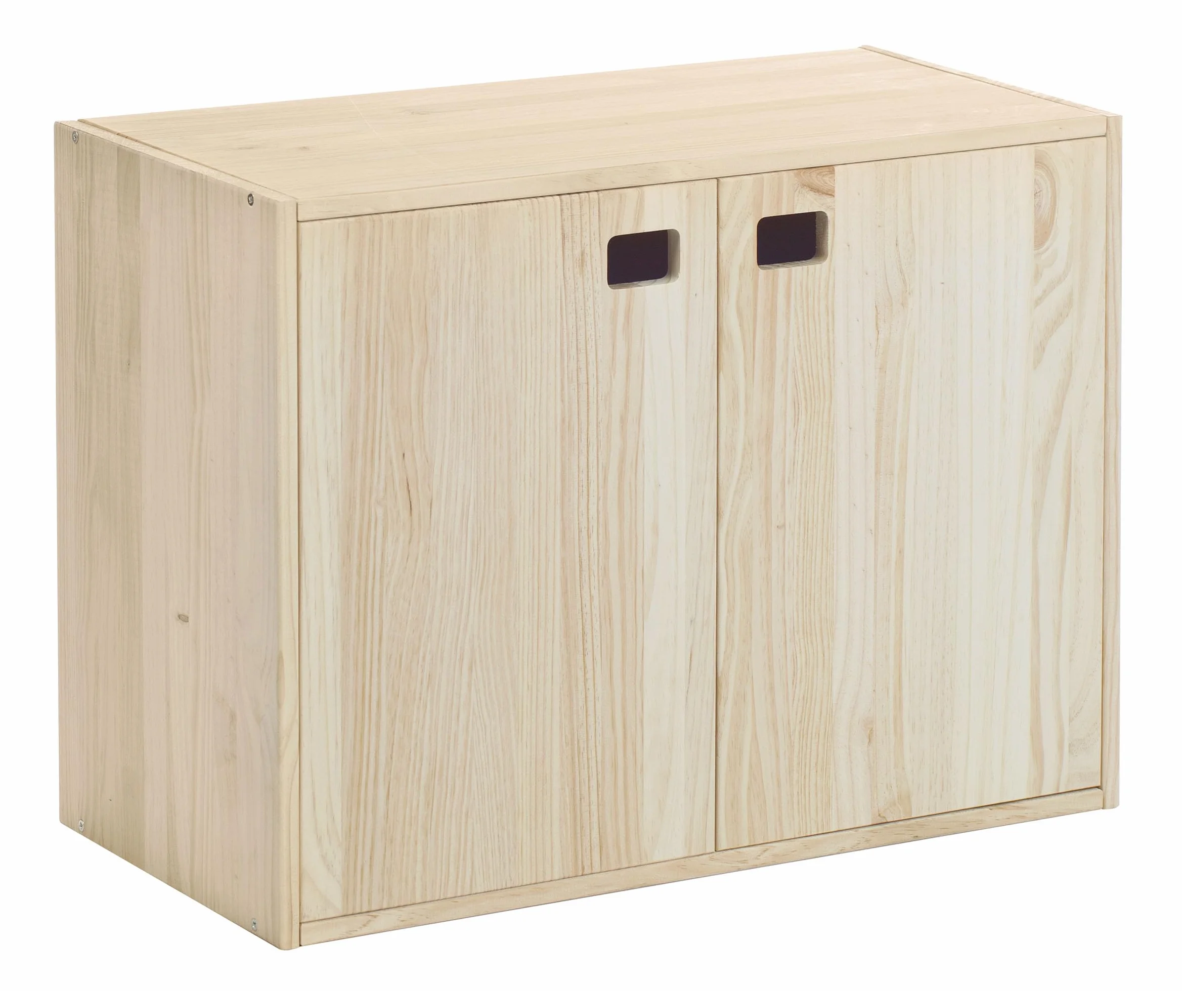 Astigarraga Kit Line Armario Almacenaje Dinamic 2 Puertas y 3 Baldas, Madera Pino - 53,5x70,8x33cm