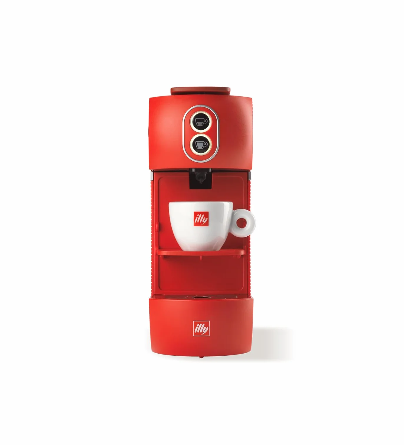 illy Nueva Cafetera Italiana de Cápsulas ESE 44 mm Filtro Papel Color Rojo