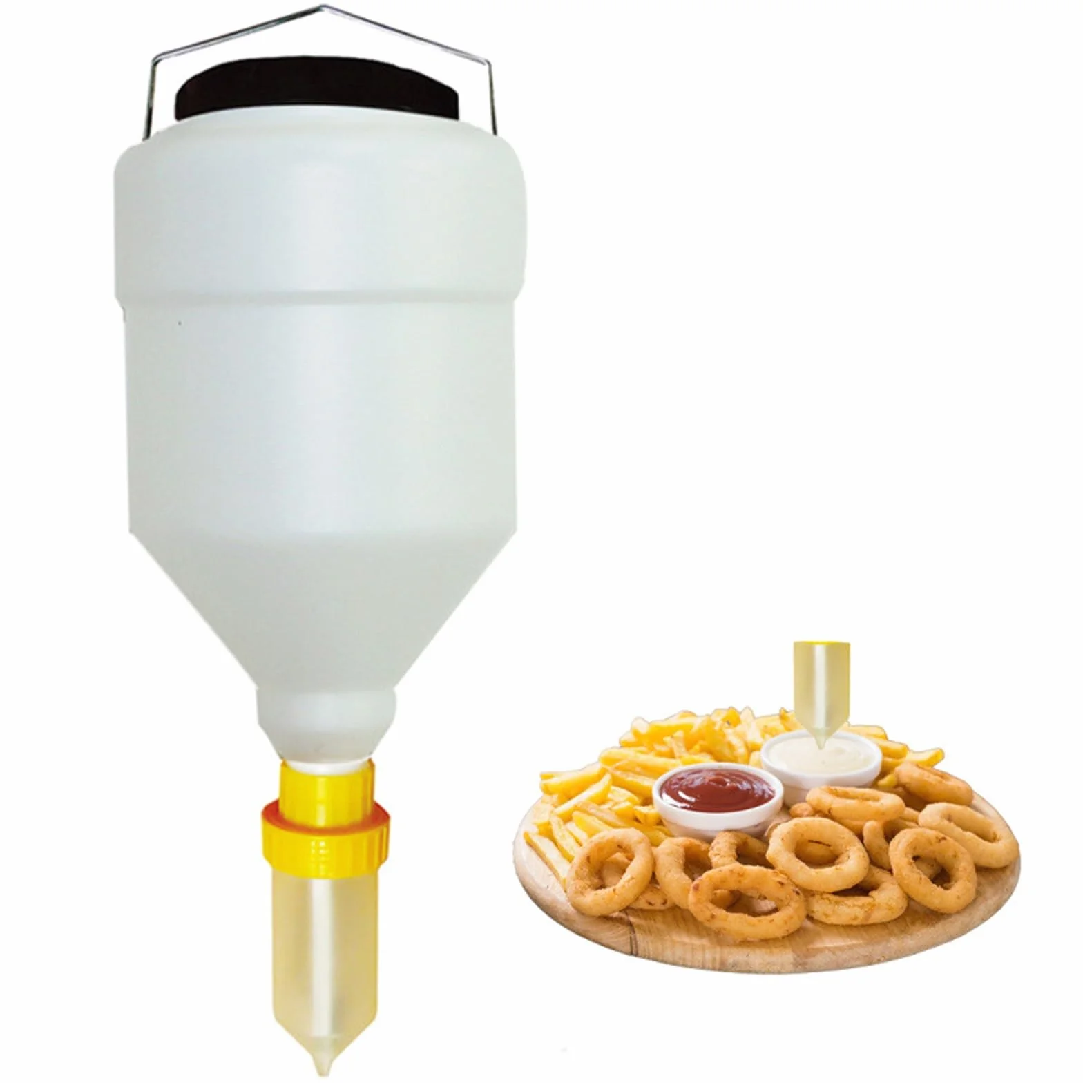 Dispensador de Salsa Recargable for Colgar, Botella de Condimentos, Botella for Exprimir Salsa, Botellas de Ketchup for Exprimir, Dispensador de Salsa a Prueba de Fugas for Cocina,Restaurante,Barbacoa