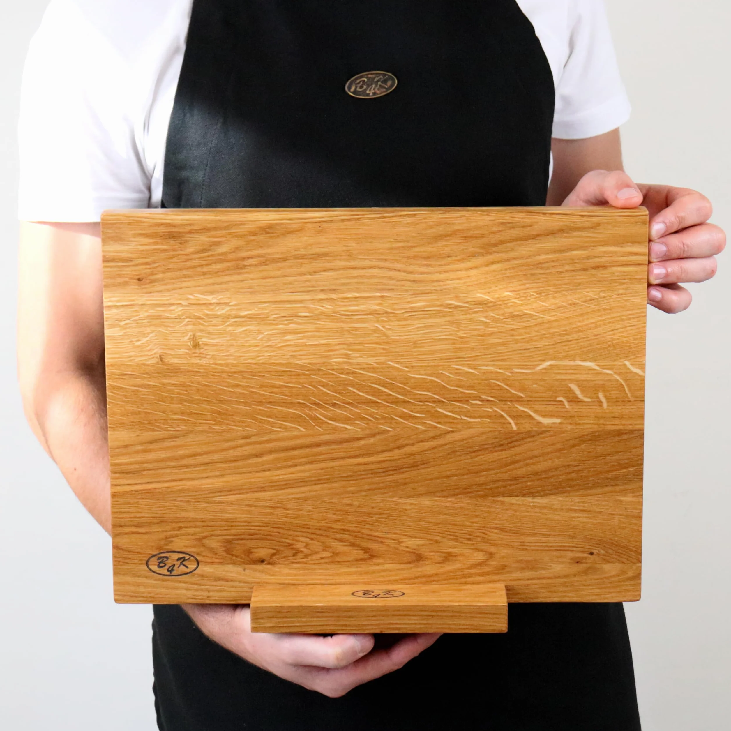 B4K Tabla de cortar de roble antibacteriano aceitado 40x30x2,2 cm