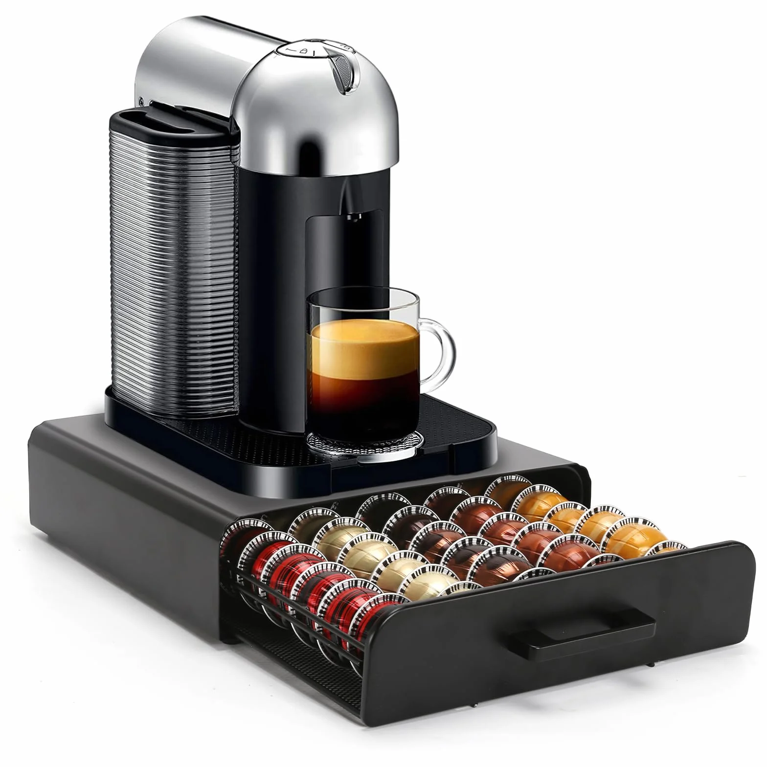 Soporte para Cápsulas de Café Vertuo Dispensador Organizador Cajón Almacenar 40 Capacidad
