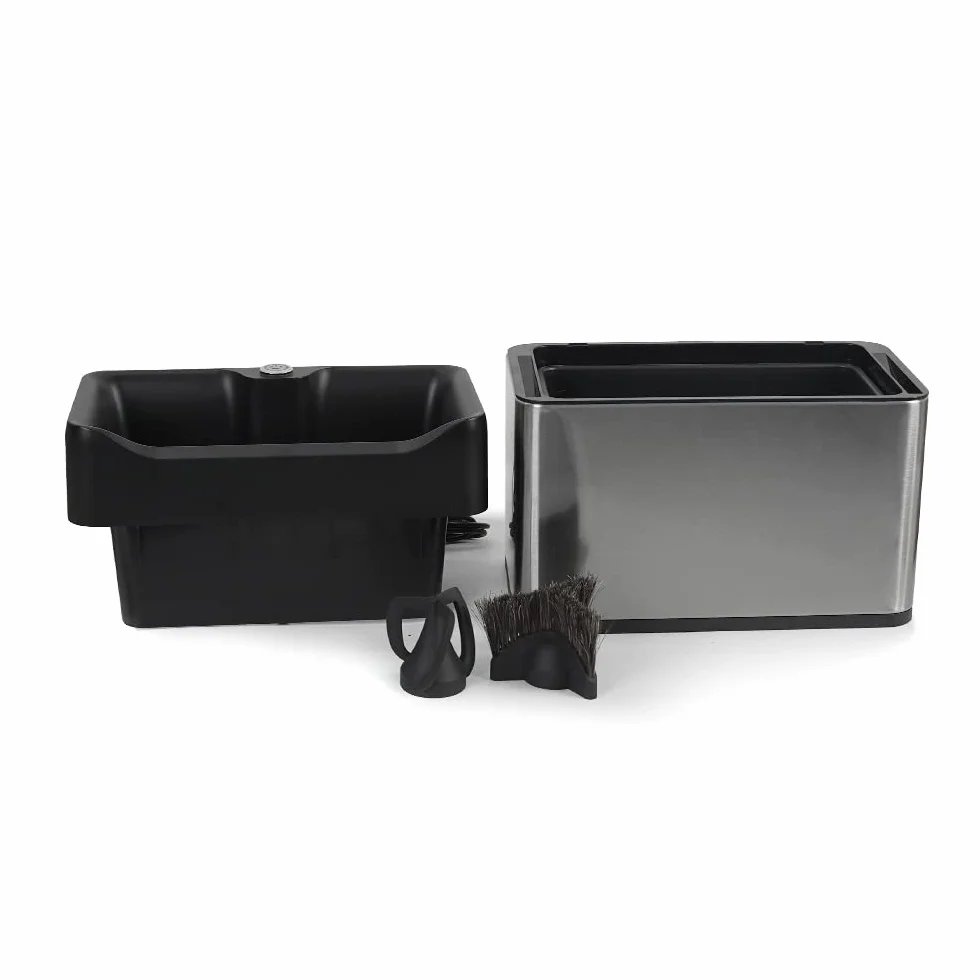 Limpiador eléctrico automático de café para mango de cafetera espresso - con cepillo y separador de polvo - Limpiador portafiltro de café de 58 mm