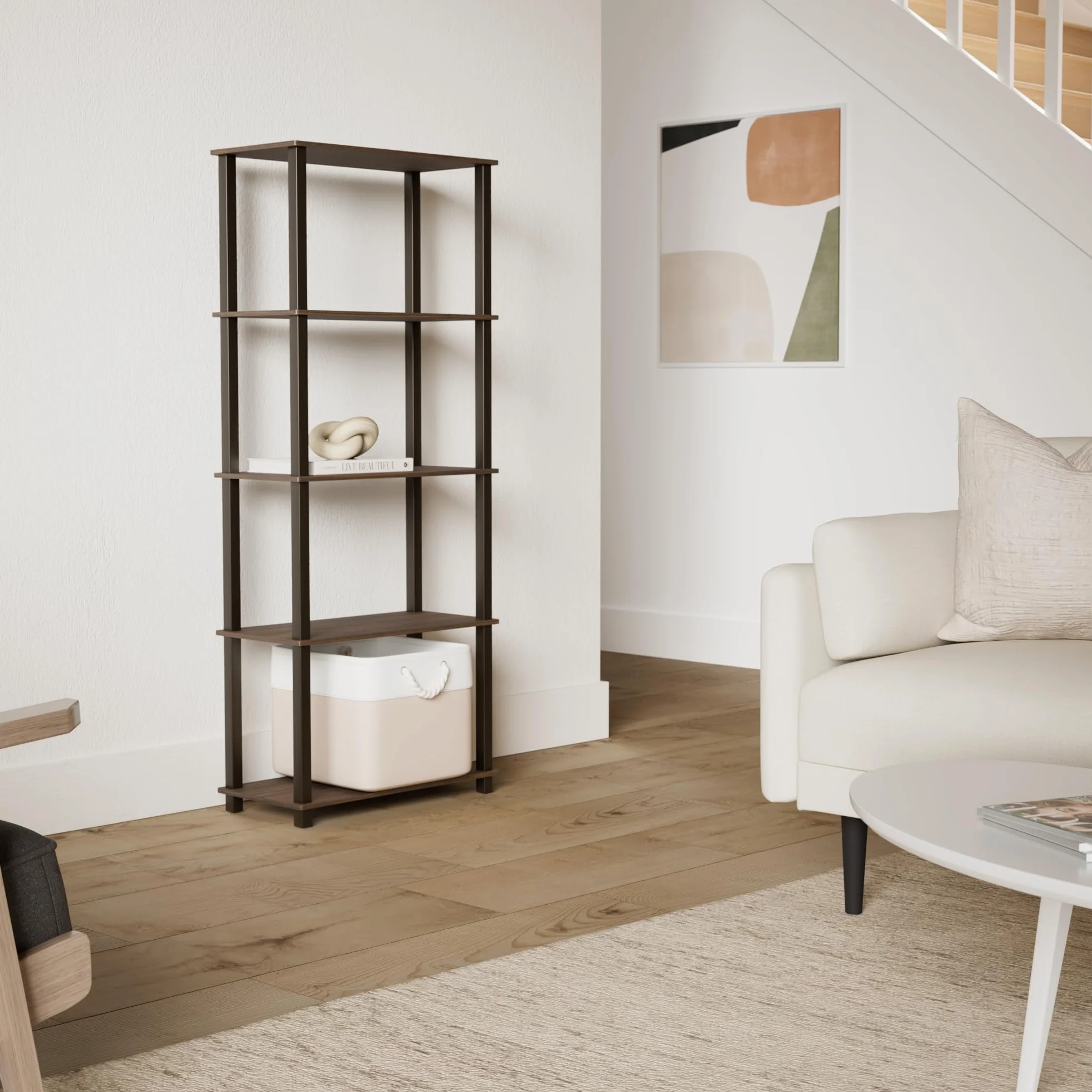 Furinno Estantes sin Herramientas, Talla única