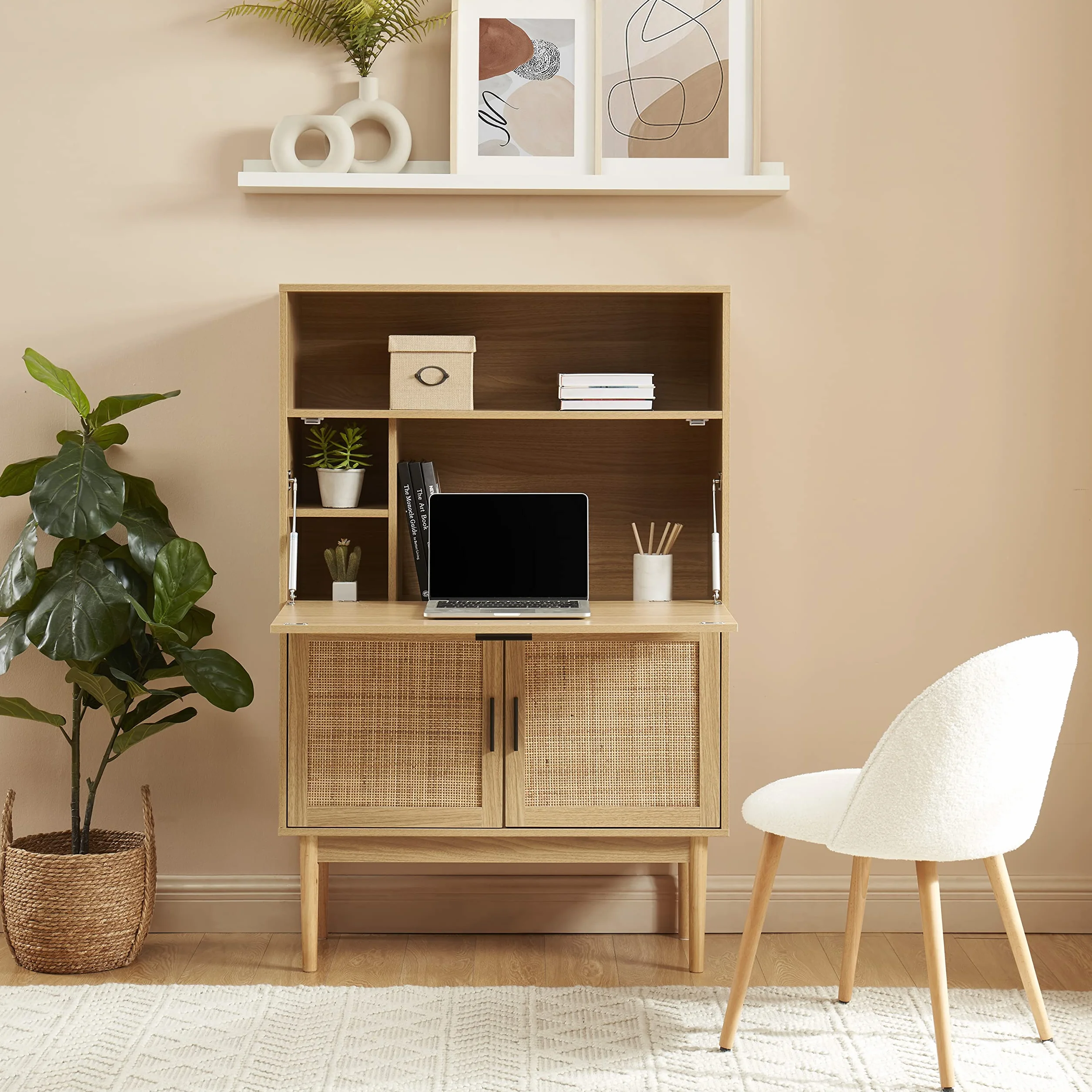 BAÏTA Secretaria Amana cannaba Rattan 90cm