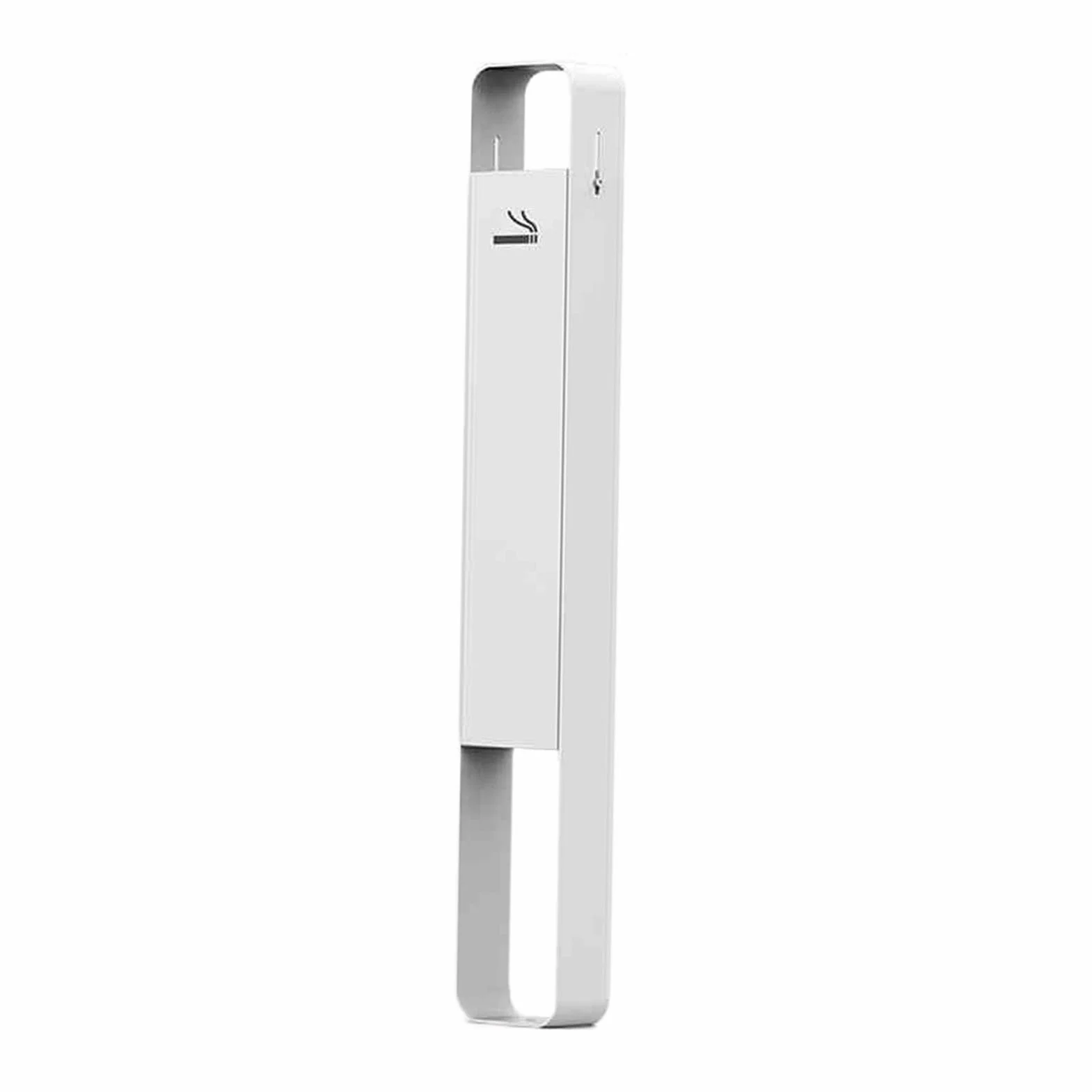 Pedículo vertical para cigarrillos con columna de cenizas y malla extintora de hollín, capacidad para 200-300 colillas
