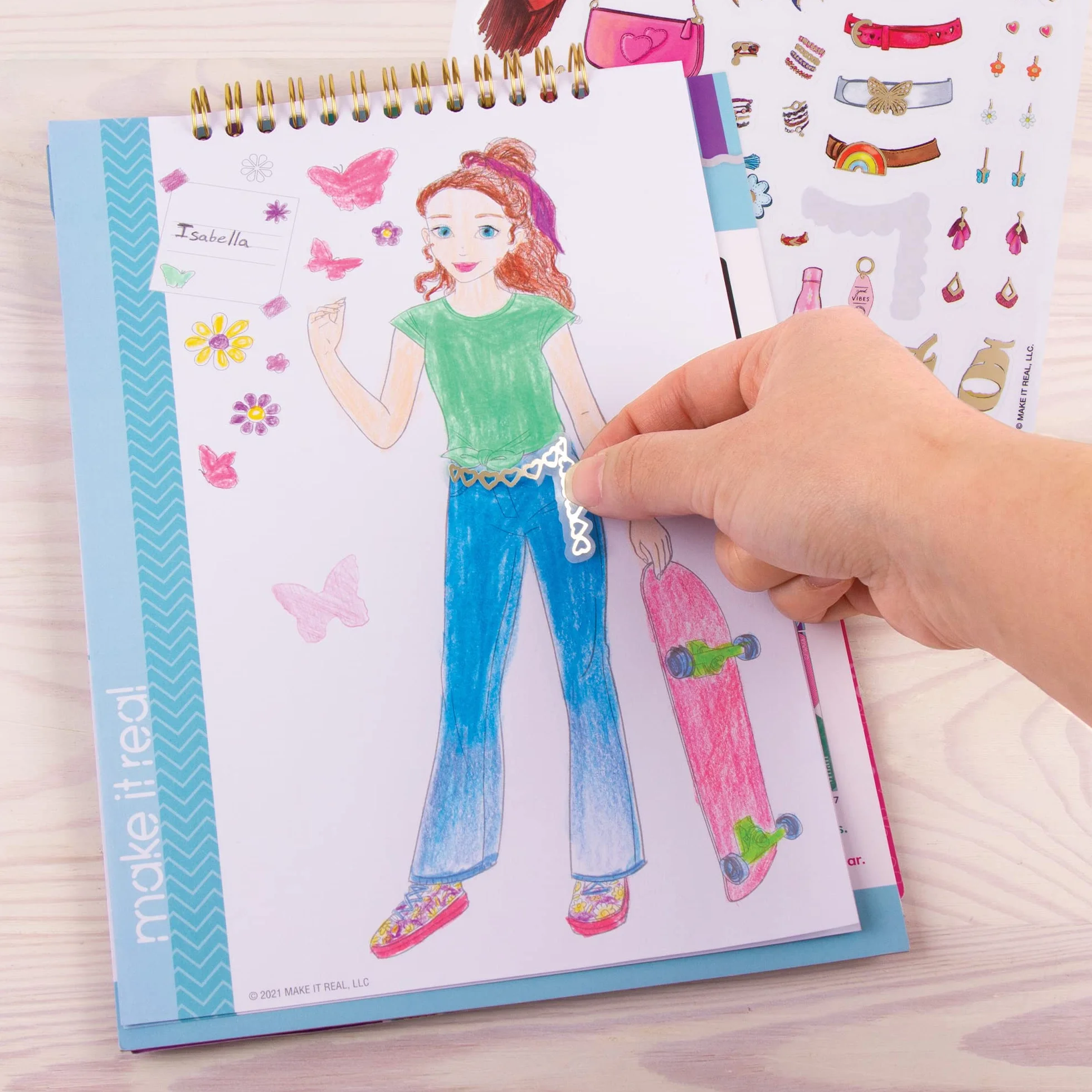 Moda Cuaderno de Bocetos para Niñas Blooming Vibes