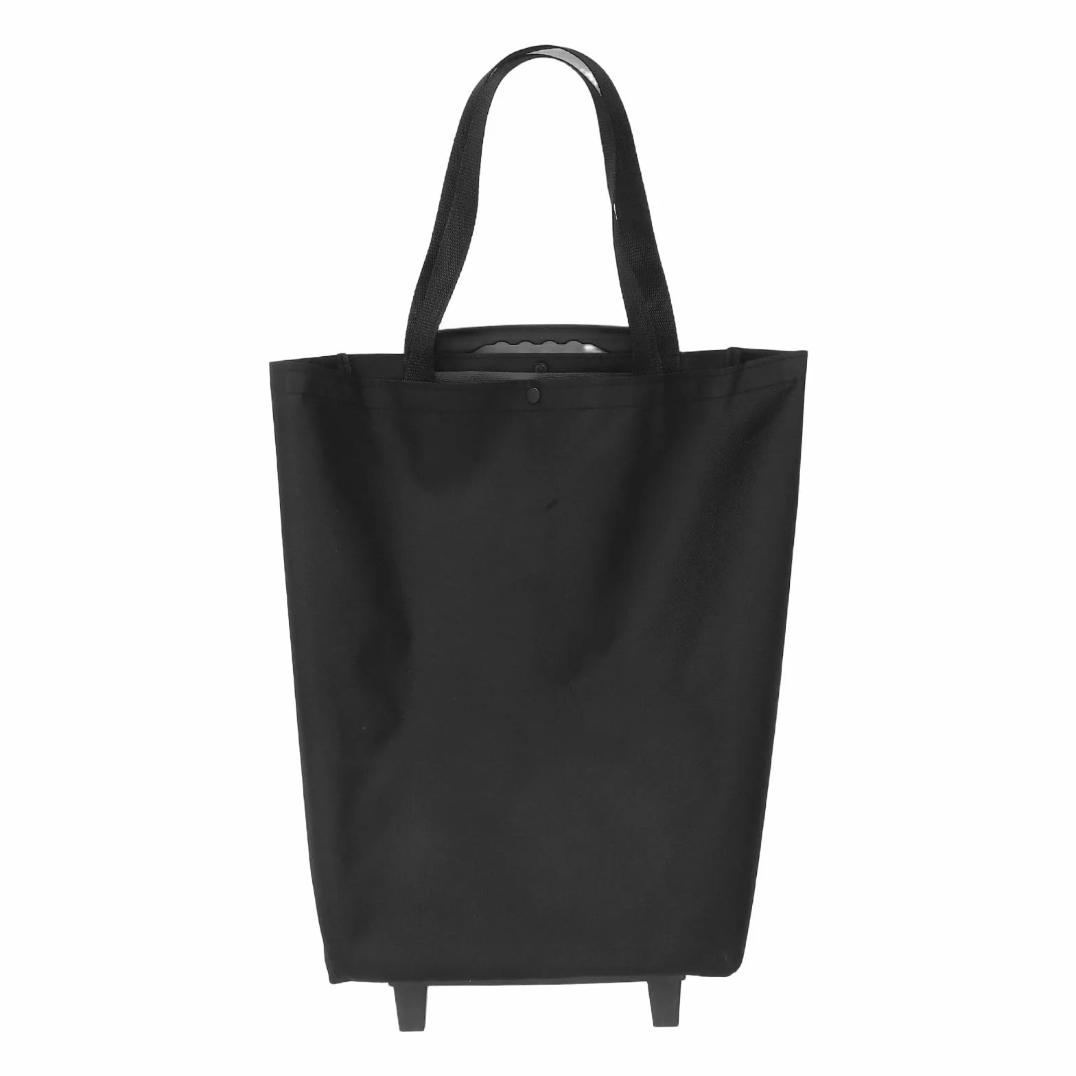 Cact - Carrito plegable con ruedas pequeñas, acero al carbono y tela, ideal para transportar artículos de la casa y la casa, color negro