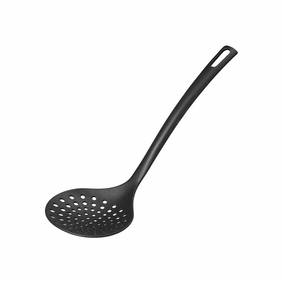 Chef Aid Skimmer de Nailon, Utensilios de Cocina Sin BPA, Antiadherente, Negro