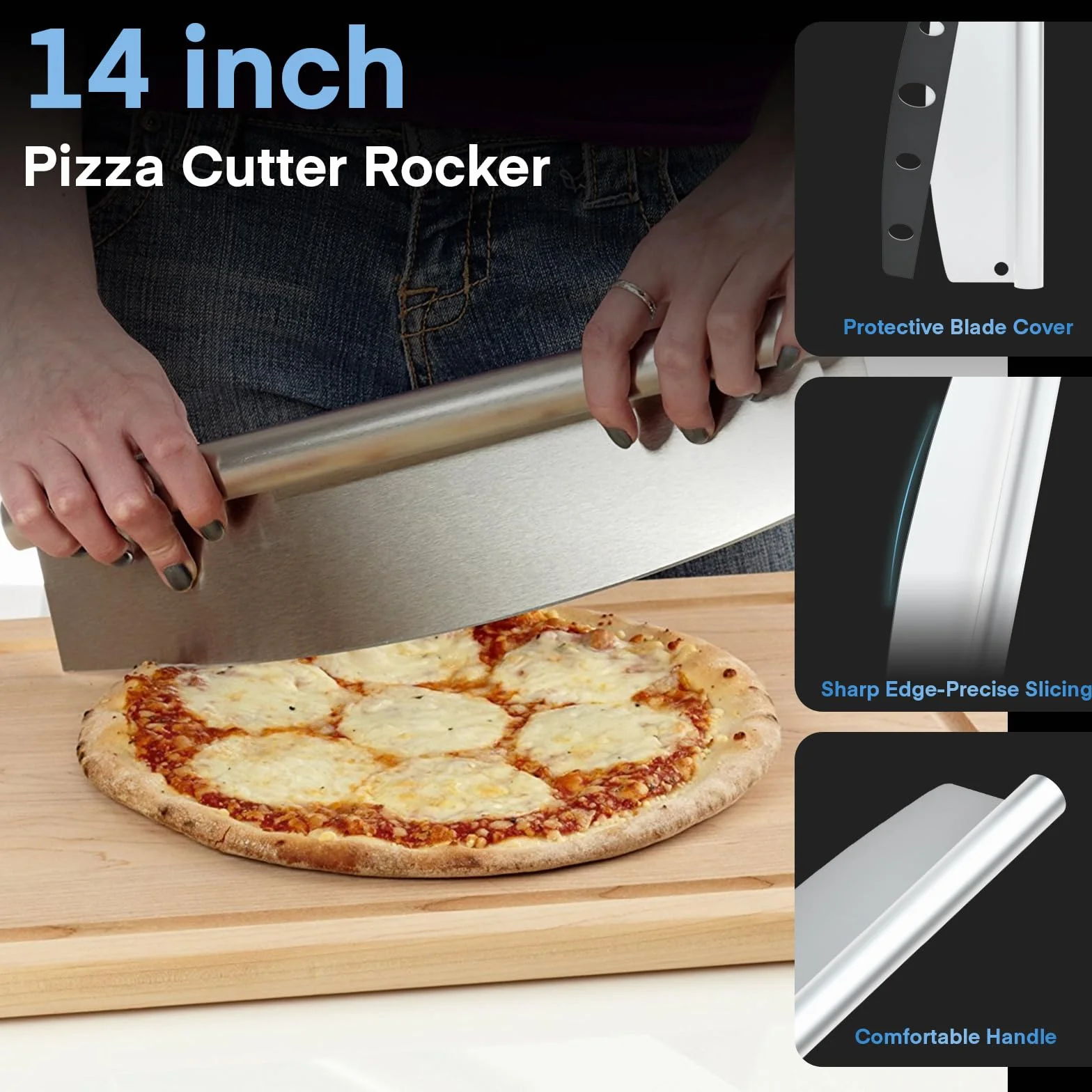 4PCS Accesorios para Horno de Pizza, iklestar Pela de Pizza Perforada de 30x40cm, Pela Giratoria de Aluminio de 83cm con Mango Largo, Cepillo Limpiador de Piedra de Horno para Pizza Casera