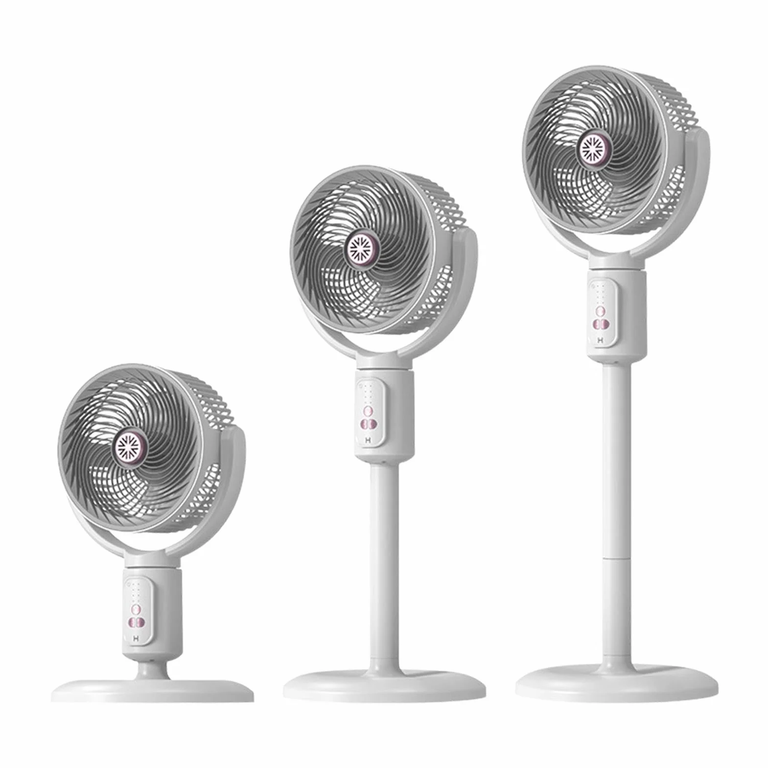 Ventilador De Pie Genérico | Dispositivo De Ventilación De 5 Velocidades | Con Temporizador, Ventilador Columna De Pie Oscilante Recargable USB-C Altura Ajustable | Para Oficina Salón Apartamento Casa