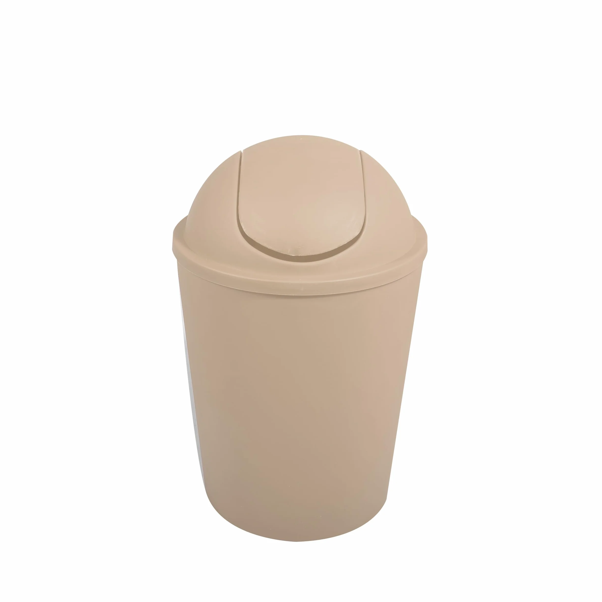 Cubo de basura MSV Ako 5,5L con tapa abatible beige