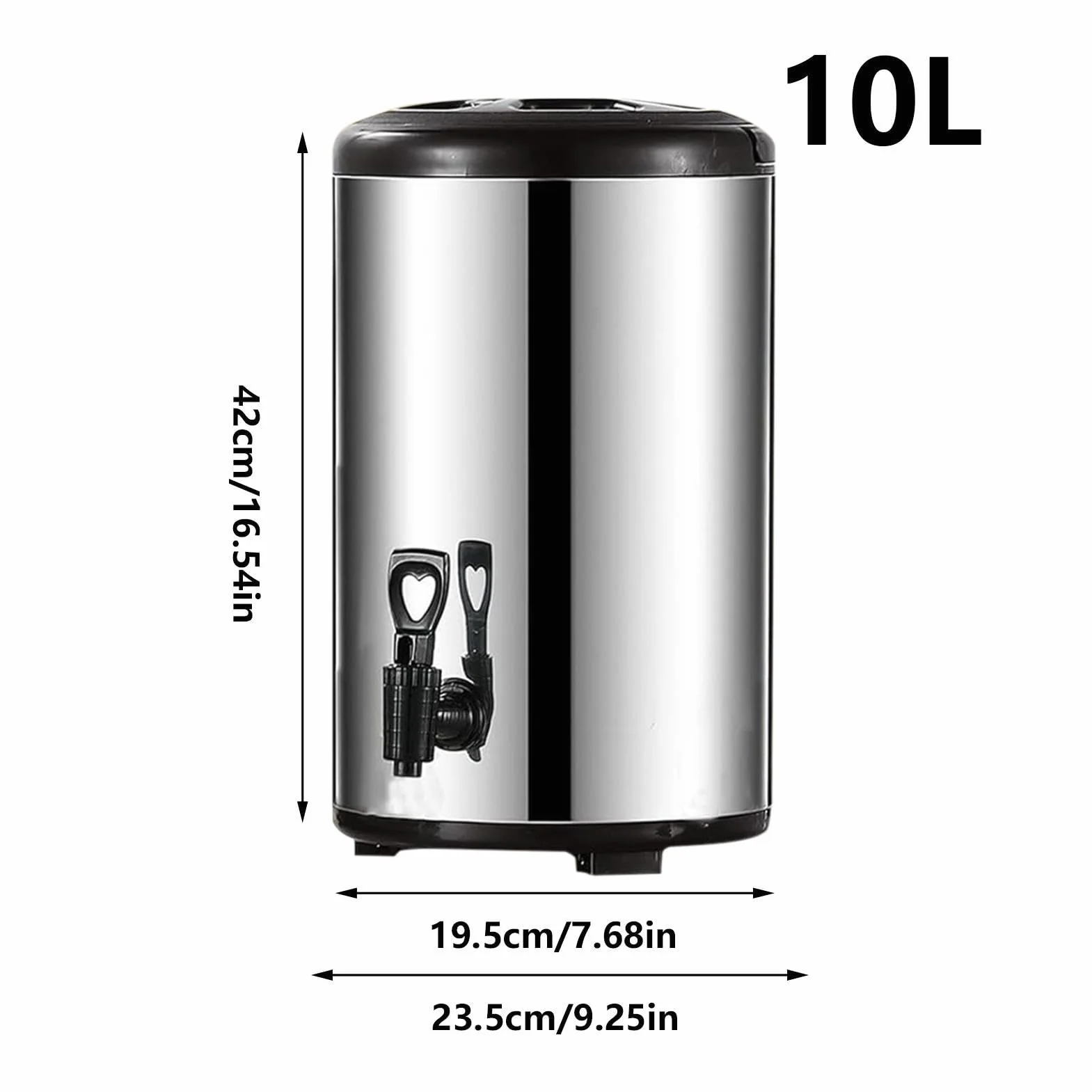 Dispensador De Bebidas | Con Grifo Y Recipiente De Doble Pared Aislante,Jarra Térmica de Acero Inoxidable de Gran Capacidad para Agua Caliente | para Zumos Té Infusión Leche Café Catering
