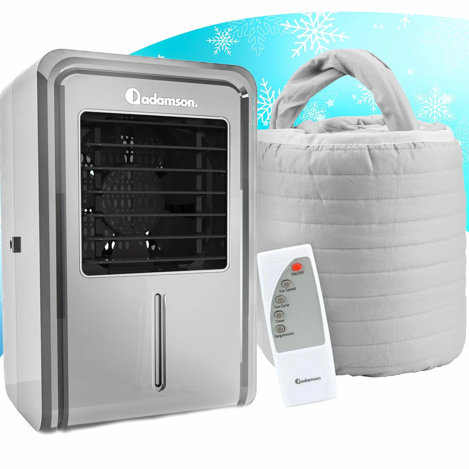 Adamson B10 Bed Cooling System - Twin 75" L x 39" W - 100% Algodón Colchón Refrescante para Sudores Nocturnos - Enfriador de Cama de Agua Ideal para Dormidores Calientes - 5 Años de Garantía - Gris