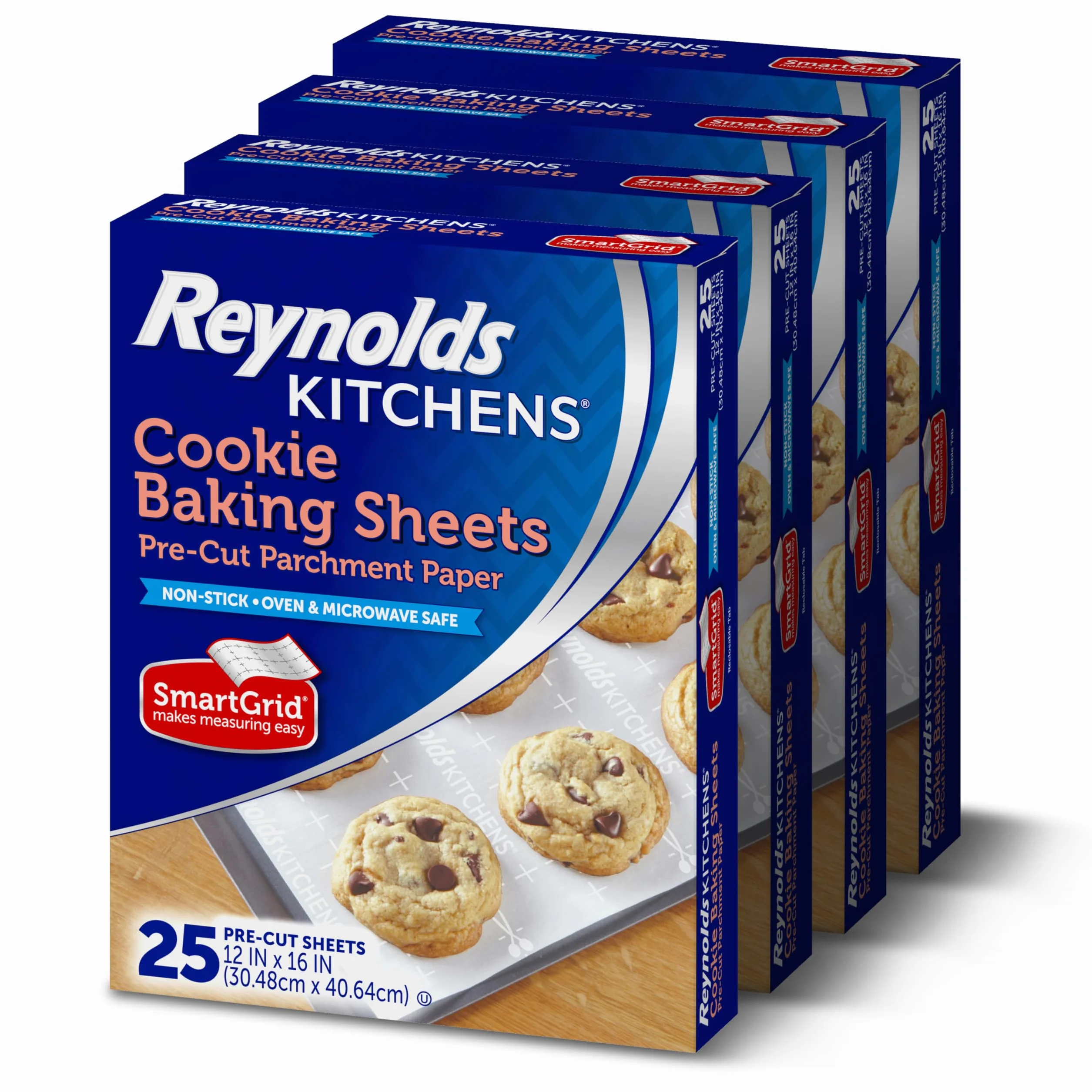 Reynolds Cookie Baking Sheets No Stick Parchment Paper, 100 Sheet, 4 Count by Reynolds