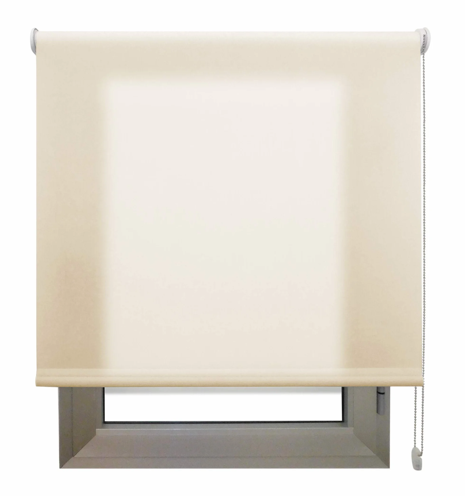 Estor Enrollable Translúcido Arena a Medida 120x180 cm – Luz Natural con Privacidad Día y Noche – Persiana para Ventanas, Puertas, Balconeras, Cocina u Oficina – Instalación en Pared, Techo o Lateral