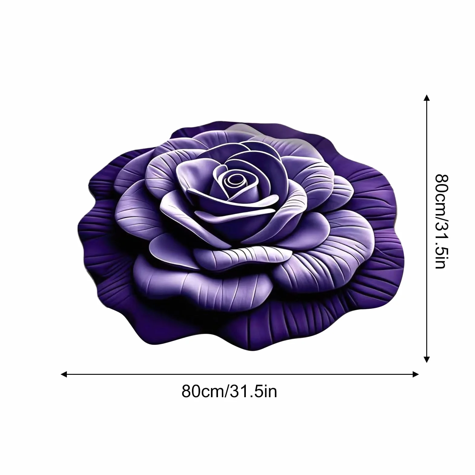 Alfombra de Baño Antideslizante Alfombra De Ducha Con Diseño Floral 3D | Felpudo Reutilizable para Entrada Pasillos Puertas
