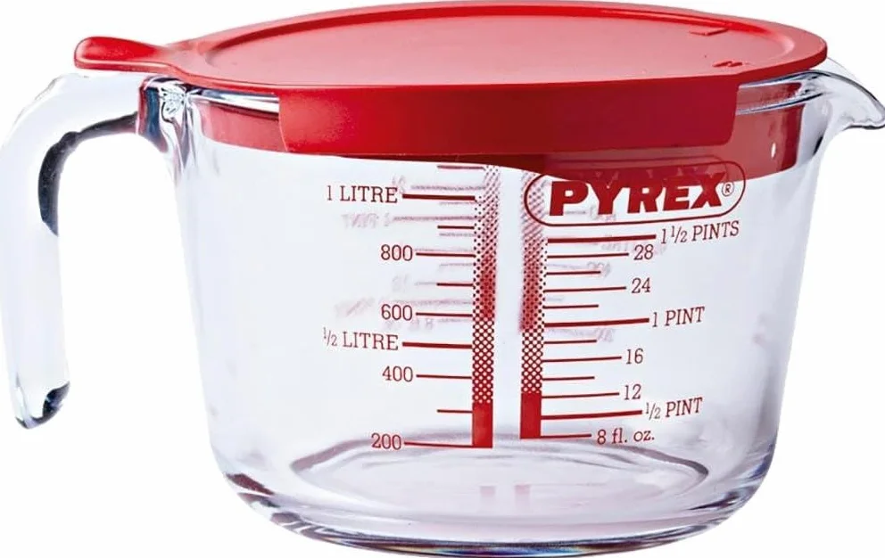 PYREX Classic Jarra medidora, Transparente, 20,9 x 16,1 x 11,2 cm