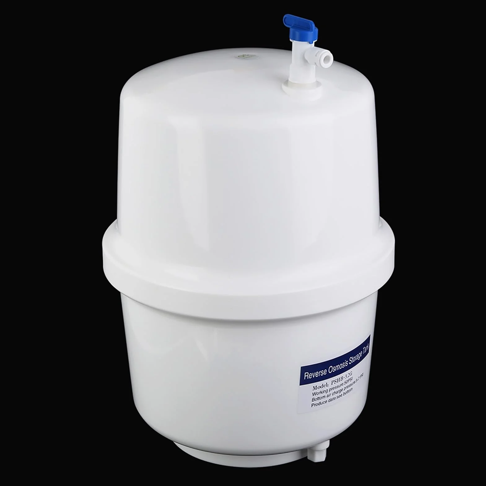 Tanque de Almacenamiento de Agua a Presión, Tanque de Almacenamiento de Agua a Presión con Válvula de Bola para Sistemas RO de ósmosis Inversa Tanque de Almacenamiento de Agua a