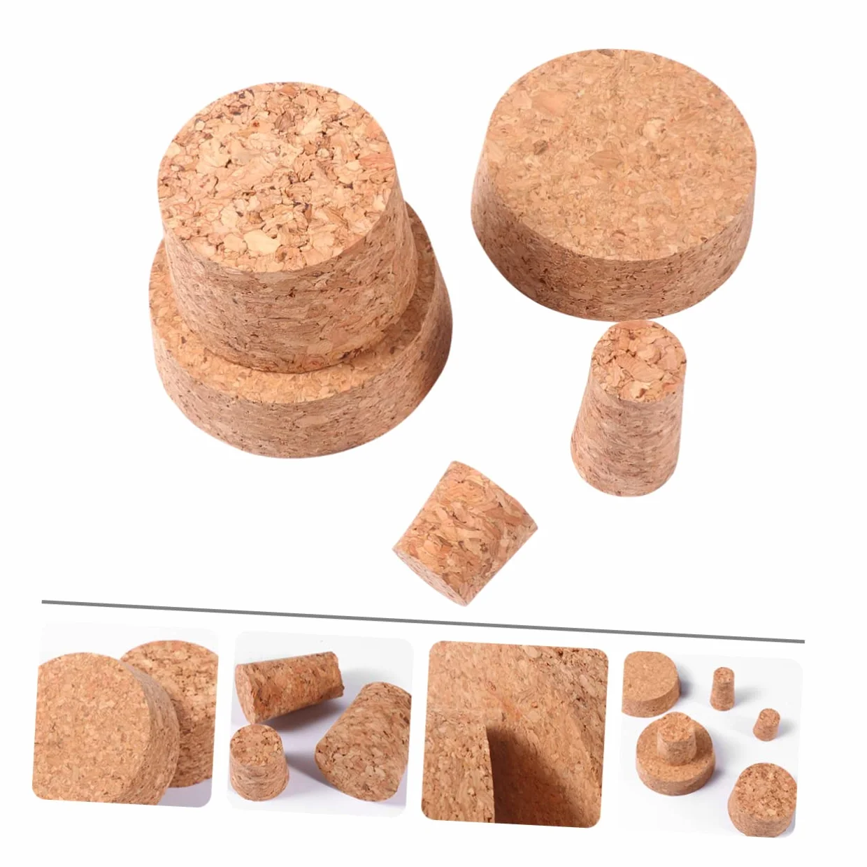Cabilock 25piezas Tapones De Corcho para Vino y Unidades De Decorativos Tipo De Botellas