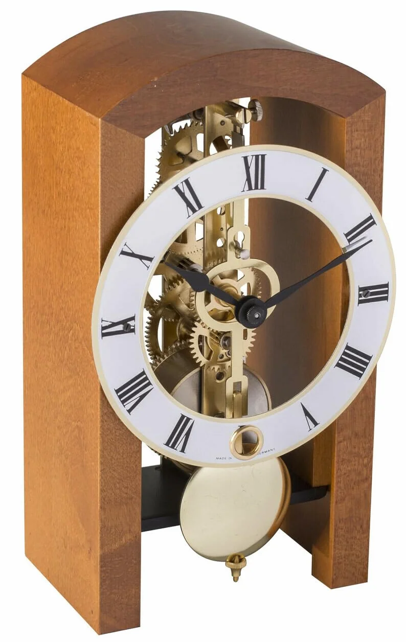 Hermle 23015-160721 - Reloj de Mesa, diseño de Esqueleto, Color Cerezo