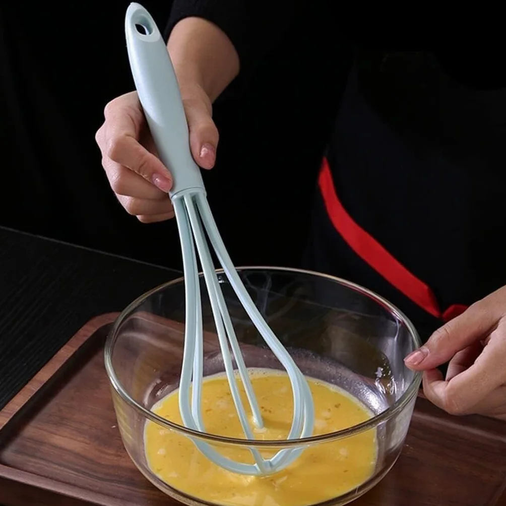 Varillas Cocina Espumador De Leche Batidor De Huevos Manual Multifuncional, Mezclador De Mantequilla, Harina Y Crema For El Hogar, Herramientas For Hornear En La Cocina Batidora De Leche(Rot)