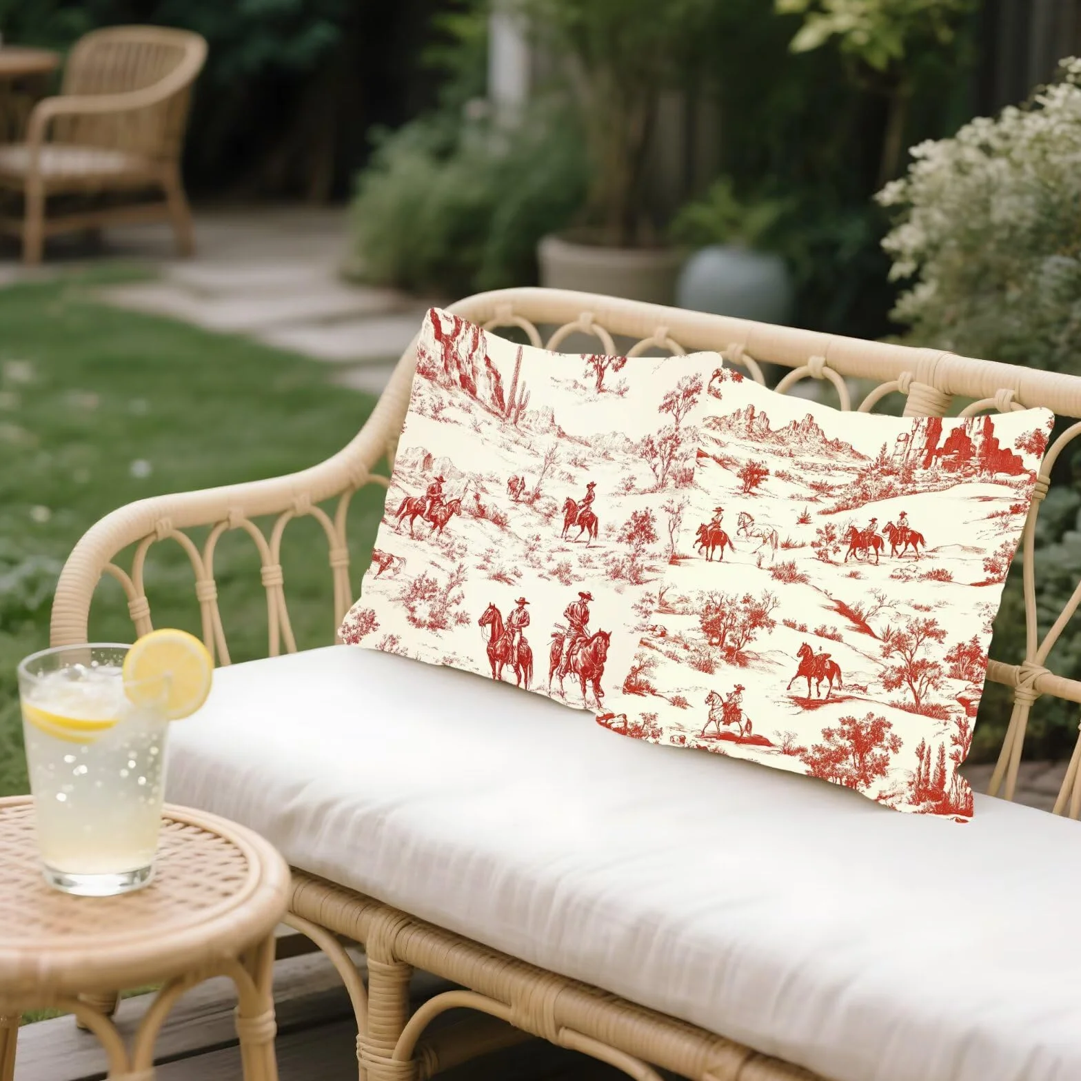 Cojines Sofa Fundas Cojines 50x50cm SúPer Suave Cojin Plano Vaquero Juego de 4, Fundas Almohada Impermeable Exterior, Interior Y Exterior Cojin Decorativos, Para JardíN SalóN Regalos NavideñOs P-439