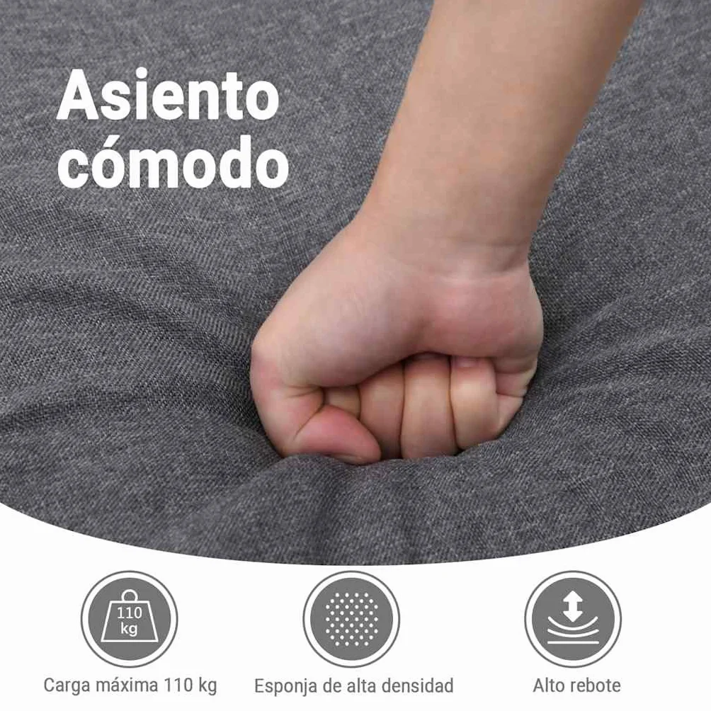 vidaXL Sillón Reclinable de Masaje, Silla con Respaldo Reposabrazos, Sillón de Televisión Relax Descanso, Asiento para Salón Hogar, Tela Negro