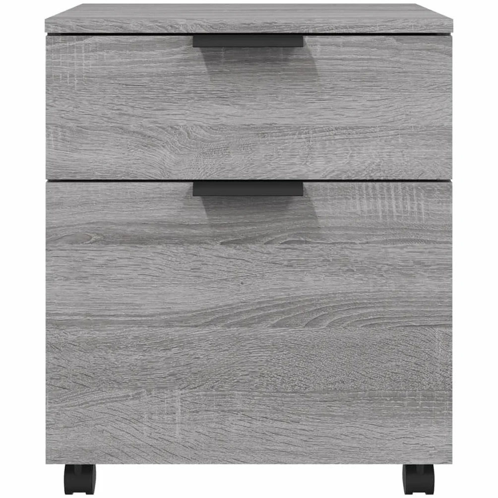 Genérico Archivador Ruedas Madera contrachapada Gris Sonoma 45x38x54 cm,Mobiliario,Armarios y almacenamiento-817136