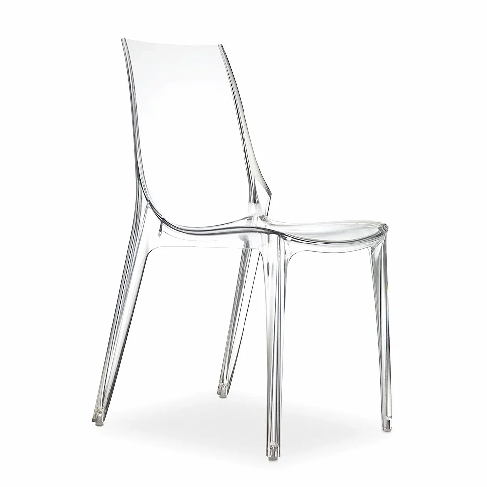 2x Silla de diseño Vanity de policarbonato y fabricación italiana SCAB (Pack de 2)