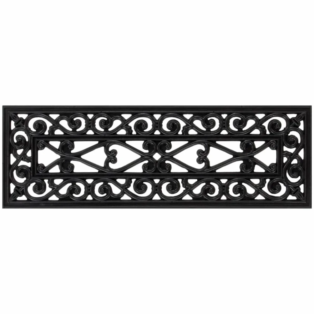 vidaXL Alfombrillas de Escalera 5 uds, Tapetes para Peldaño de Escalera, Alfombrillas Antideslizantes, Cubiertas de Escalones, Goma 25x75 cm