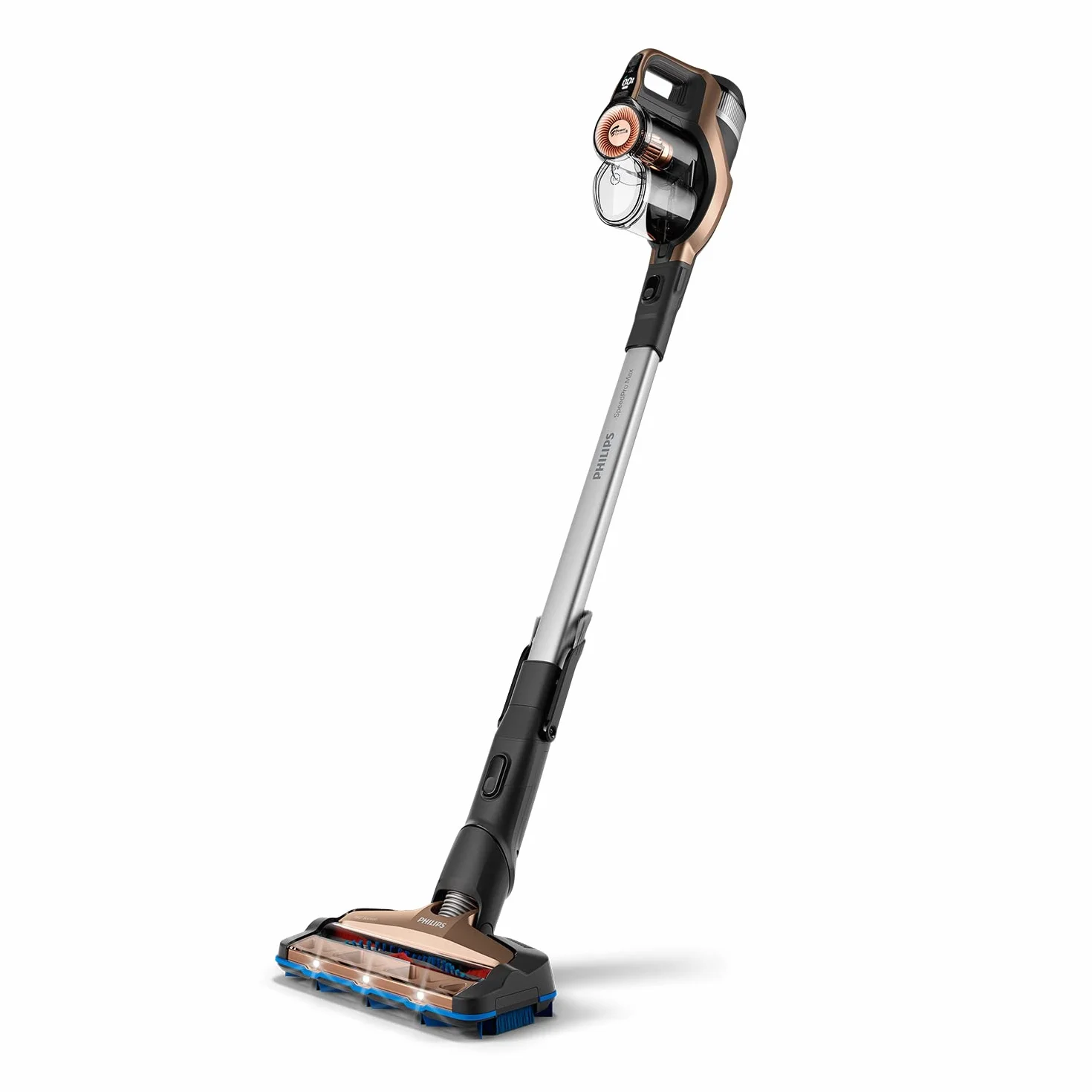 PHILIPS SpeedPro MAX Aspiradora sin Cable Vertical - con Boquilla de Succión de 360° - hasta 65 min de Tiempo de Funcionamiento (FC6826/01)