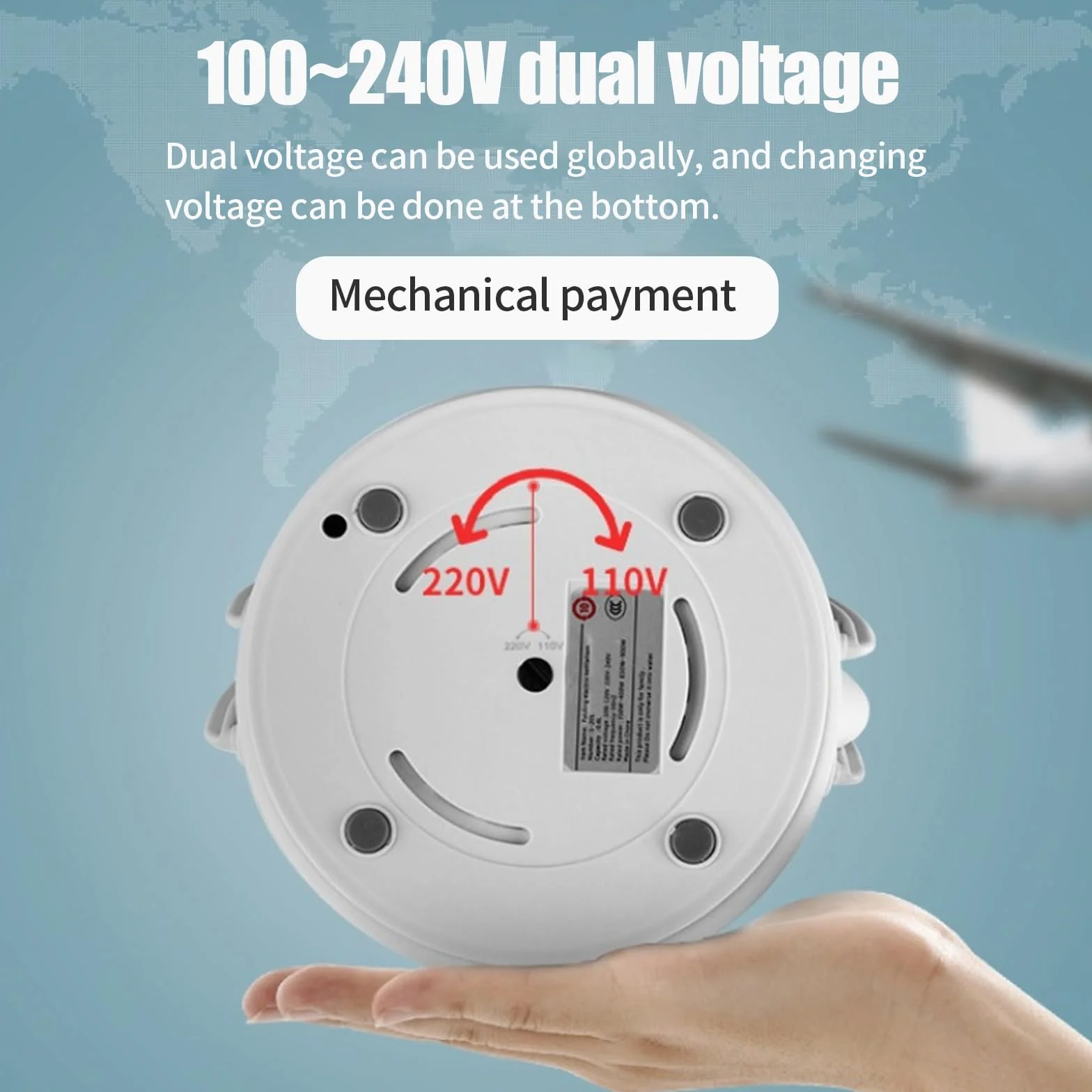 Olla eléctrica plegable portátil 1 litro mini cacerola