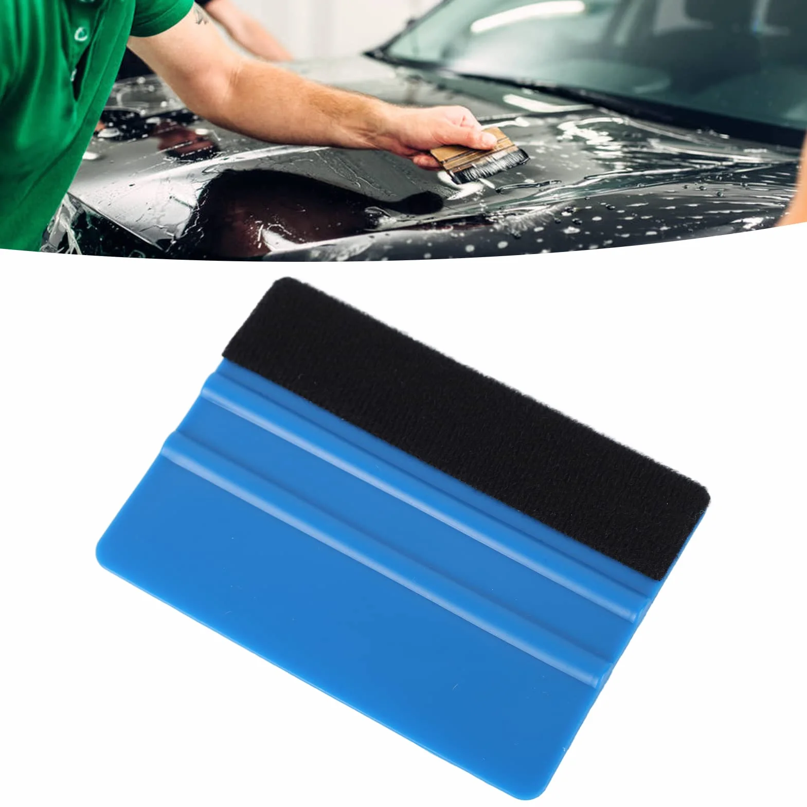Espátula Vinilo 20 Piezas, Gamuza Suave Fieltro Herramienta para Alisar Envoltura Coche Tinte Ventanas