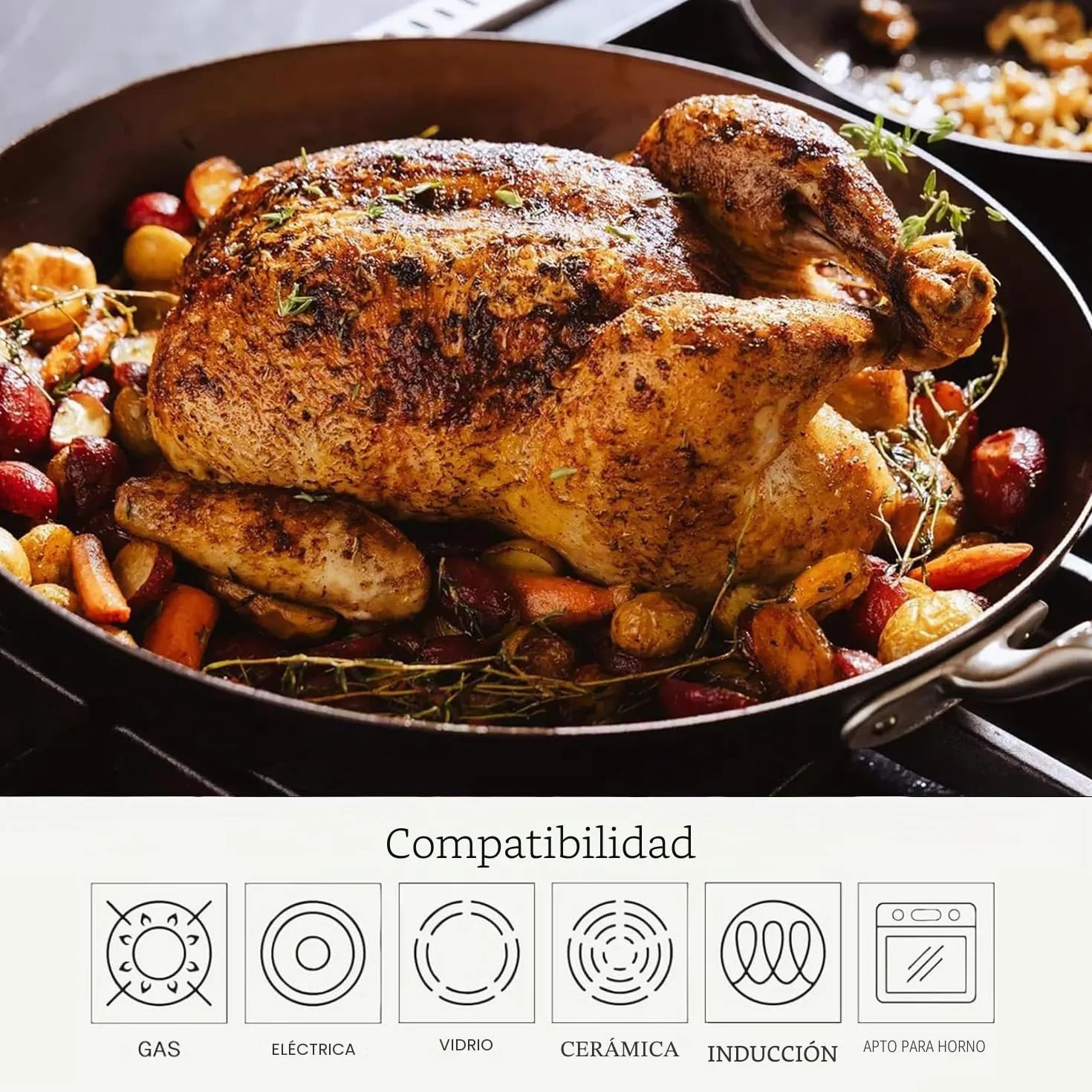 Made In Utensilios de cocina - Sartén sazonada de acero al carbono azul de 10" - (Como hierro fundido, pero mejor) - Utensilios de cocina profesionales Suecia - Compatible con inducción