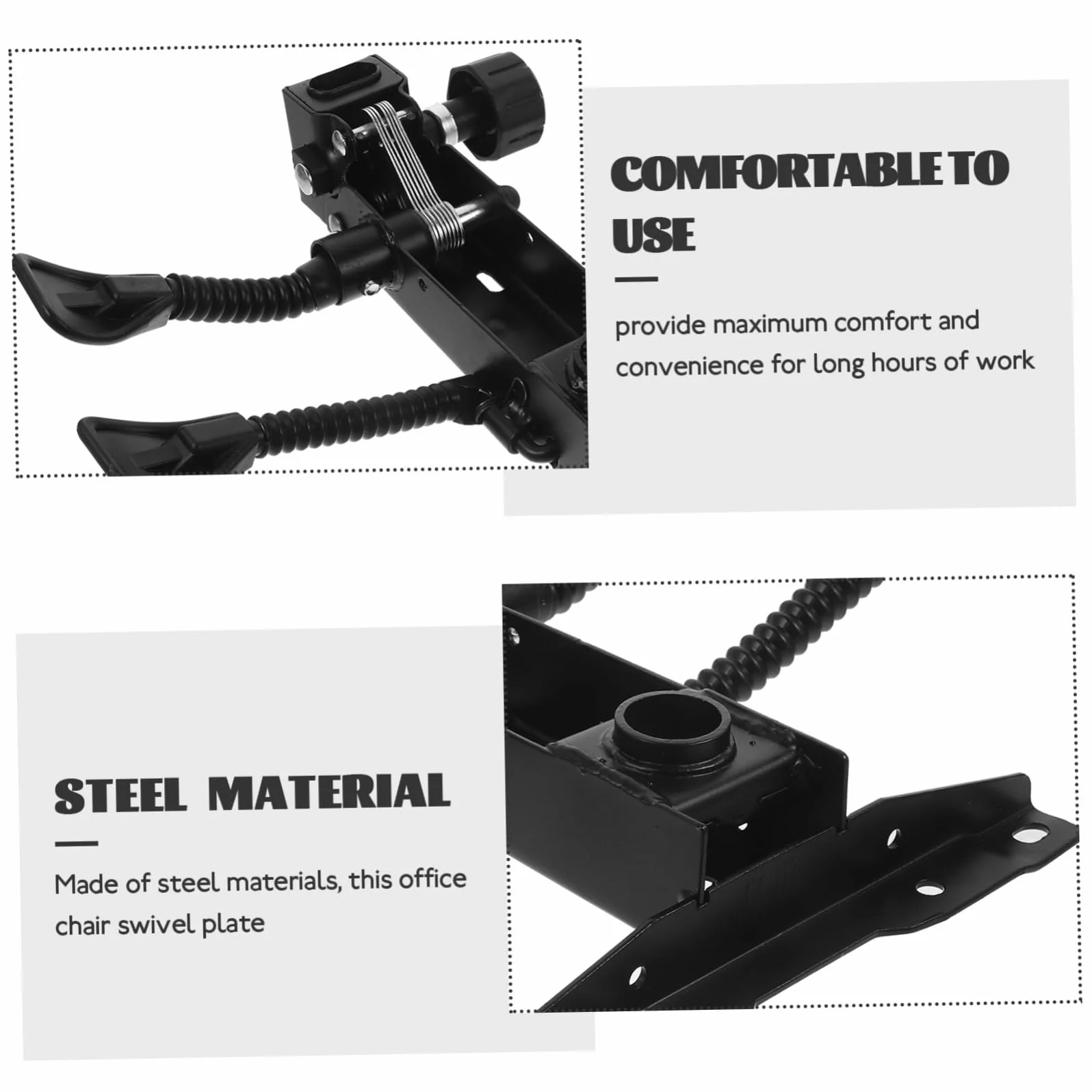 Base Giratoria para Silla De Oficina Mediana, Mecanismo De Control De Inclinación Ajustable, Base Reemplazo Robusta y Portátil, Compatible Sillas De Escritorio y Gaming