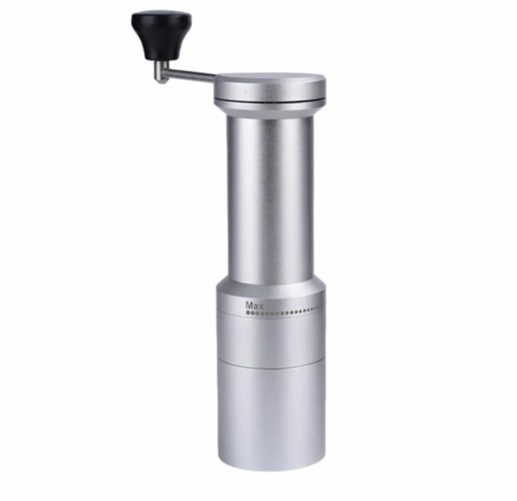 Molinillo Café Molino Cafe Molinillo de Mano portátil, máquina de café, Molinillo de Mano doméstico, Molinillo de Grano de café Manual de aleación pequeña Moledor De Cafe(Blue,Silver)