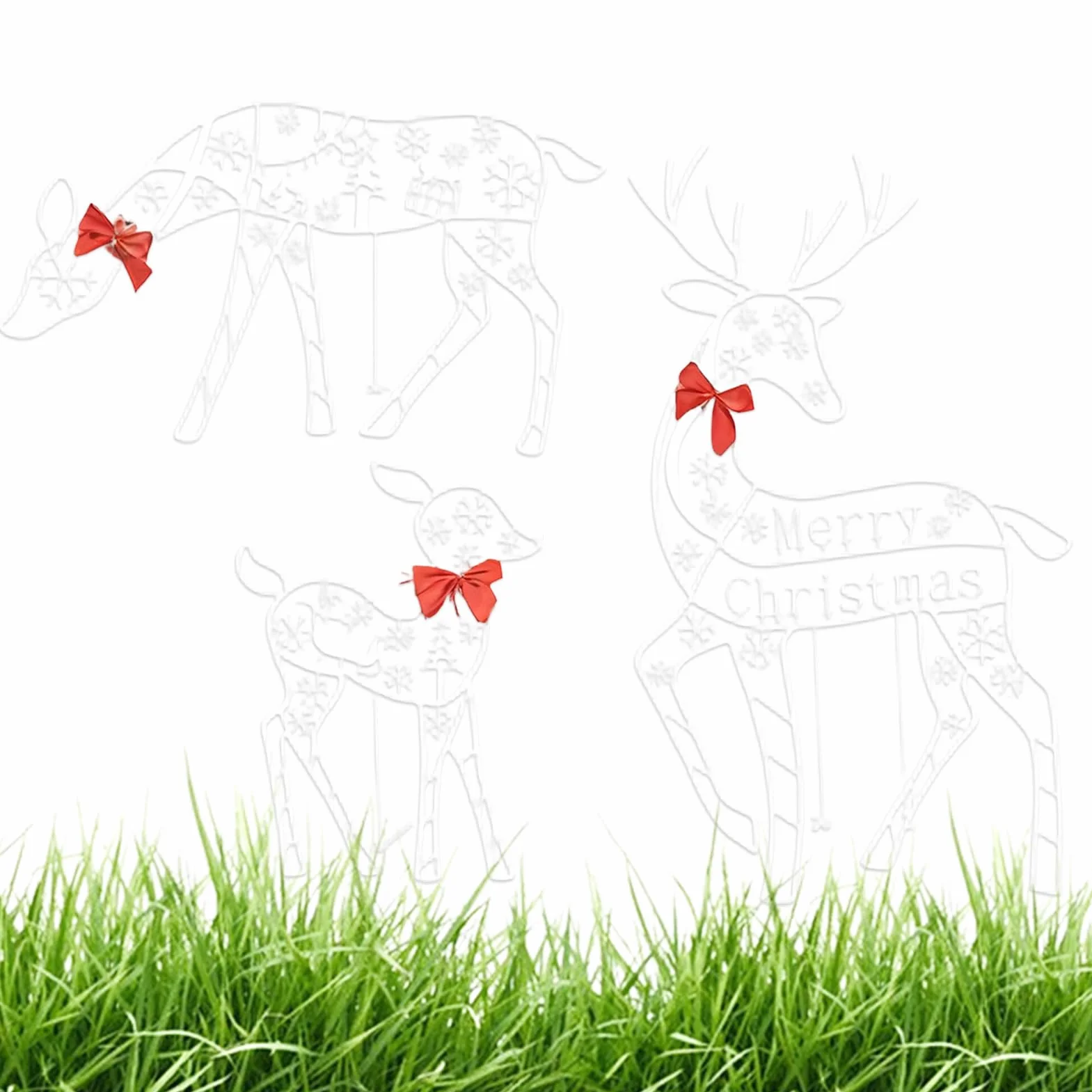 Navideños Para Exterior Decoraciones De Jardín Para | Festivo Césped para Propietarios Planificadores de Jardín Delantero Porche Patio Césped
